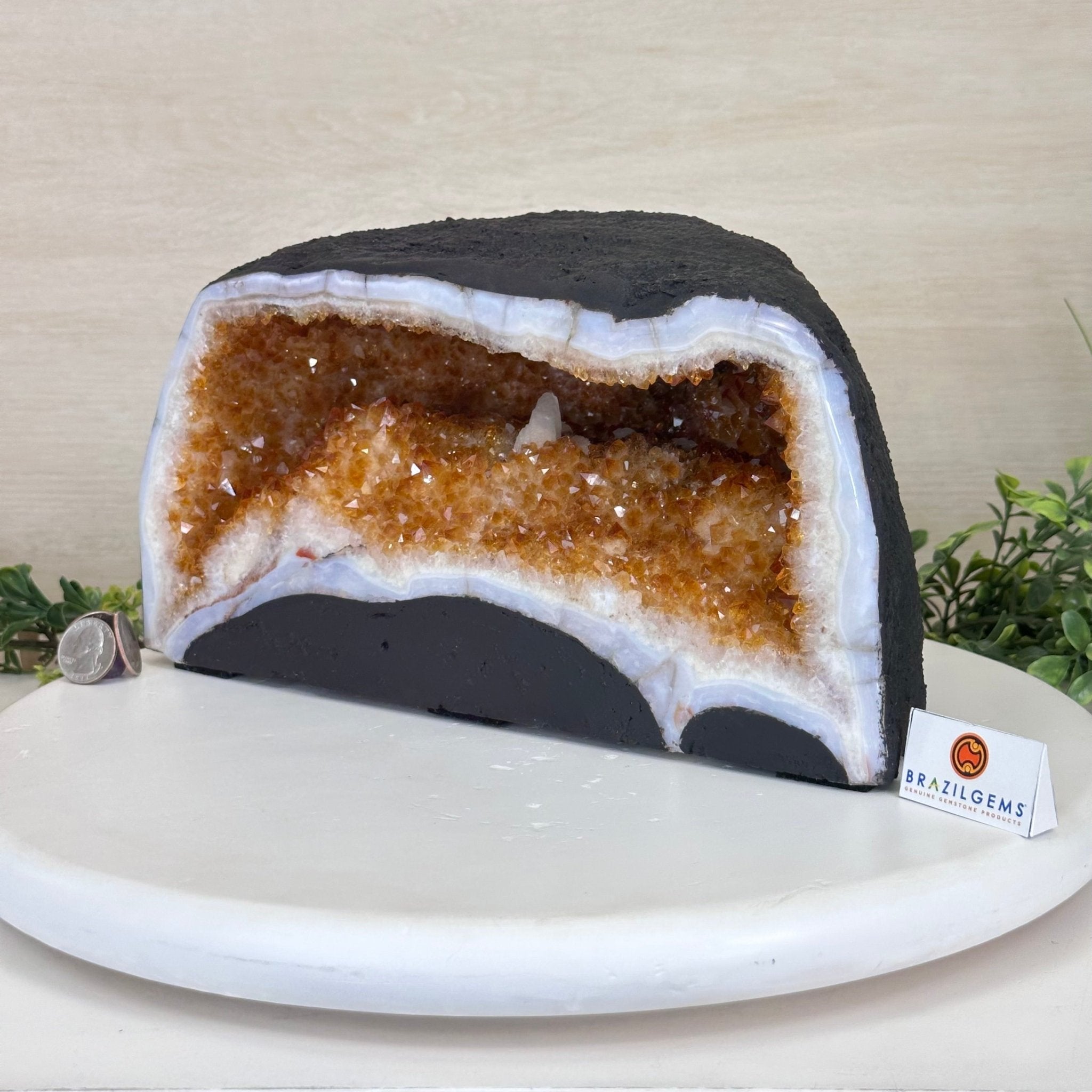 Extra Quality Citrine Cathedral, 22.2 lbs & 6.6" Tall 5603 - 0382 - Brazil GemsBrazil GemsExtra Quality Citrine Cathedral, 22.2 lbs & 6.6" Tall 5603 - 0382Cathedrals5603 - 0382