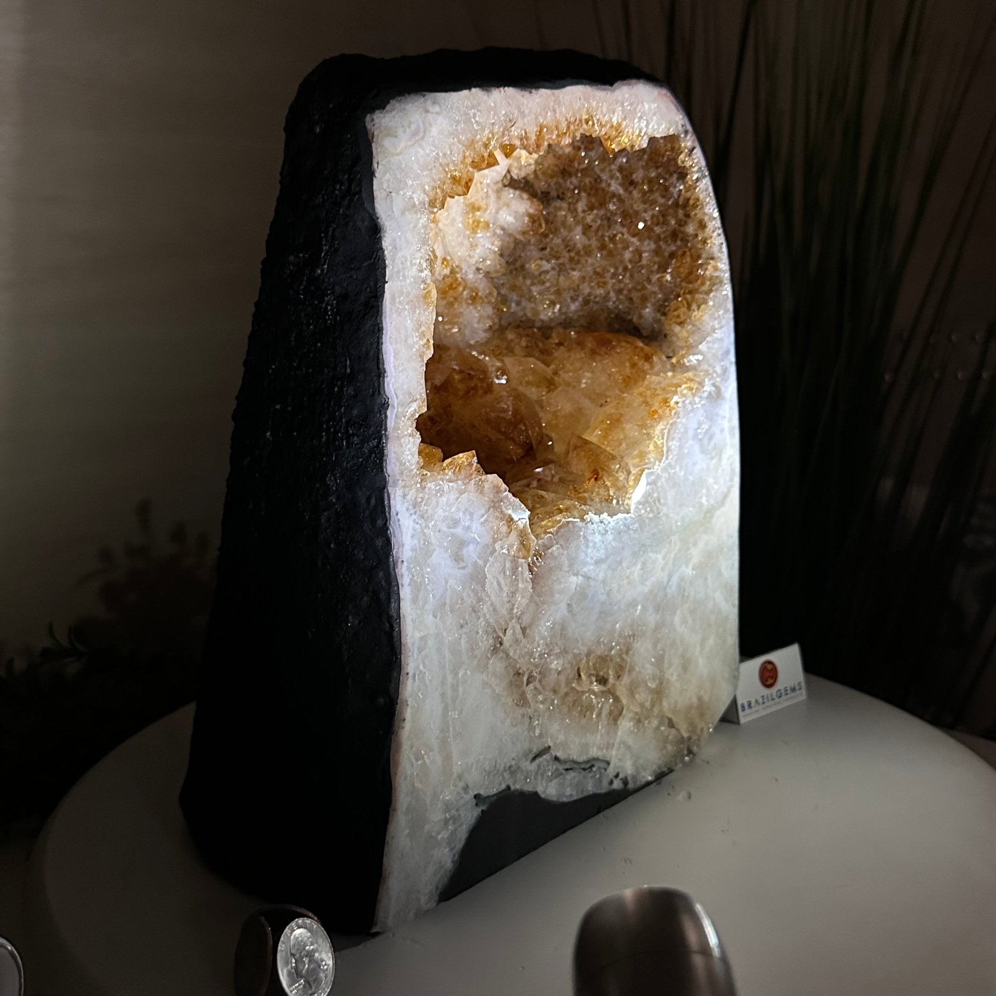 Extra Quality Citrine Cathedral, 24.9 lbs & 10.9" Tall 5603 - 0383 - Brazil GemsBrazil GemsExtra Quality Citrine Cathedral, 24.9 lbs & 10.9" Tall 5603 - 0383Cathedrals5603 - 0383