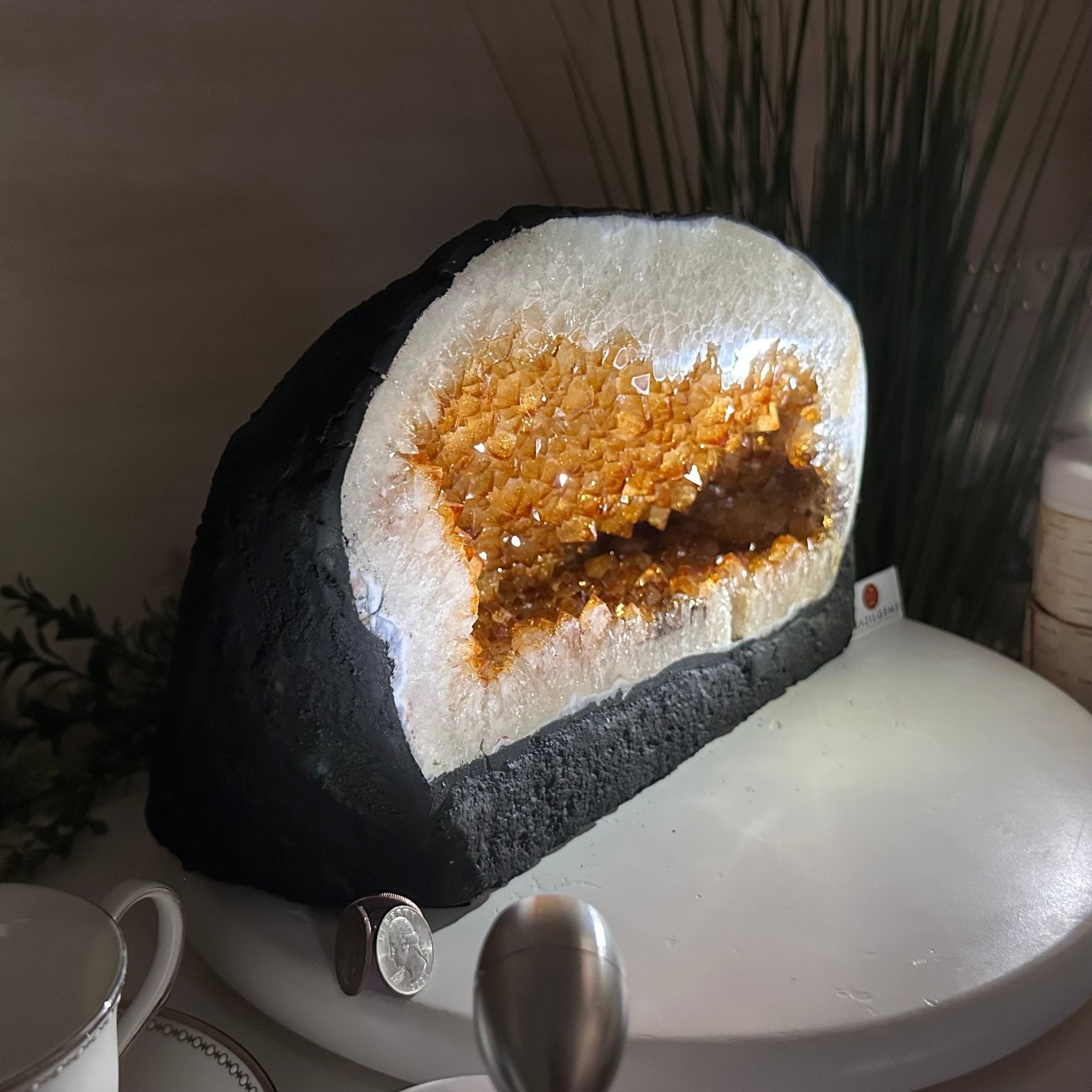 Extra Quality Citrine Cathedral, 24.9 lbs & 8.3" Tall 5603 - 0384 - Brazil GemsBrazil GemsExtra Quality Citrine Cathedral, 24.9 lbs & 8.3" Tall 5603 - 0384Cathedrals5603 - 0384