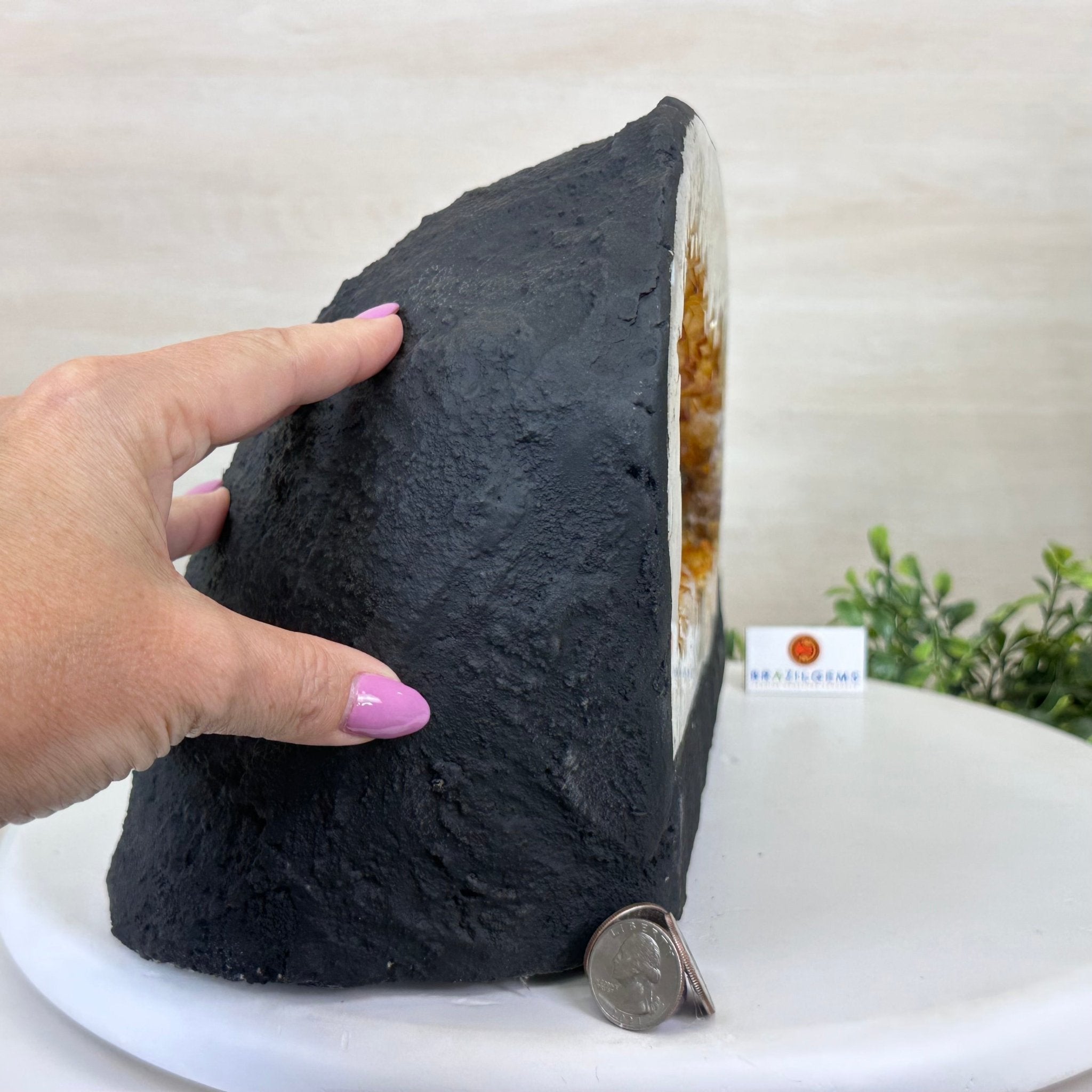 Extra Quality Citrine Cathedral, 24.9 lbs & 8.3" Tall 5603 - 0384 - Brazil GemsBrazil GemsExtra Quality Citrine Cathedral, 24.9 lbs & 8.3" Tall 5603 - 0384Cathedrals5603 - 0384