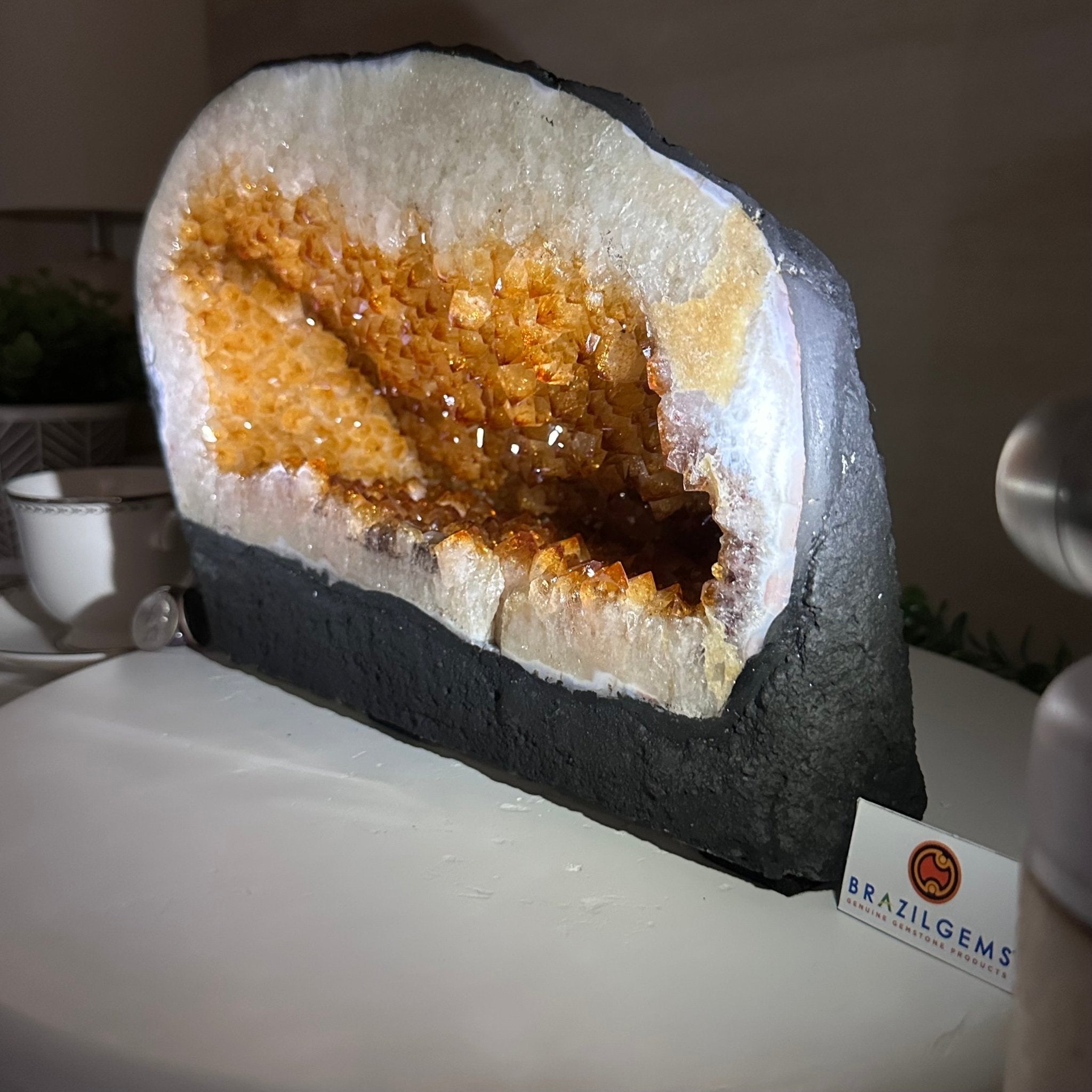 Extra Quality Citrine Cathedral, 24.9 lbs & 8.3" Tall 5603 - 0384 - Brazil GemsBrazil GemsExtra Quality Citrine Cathedral, 24.9 lbs & 8.3" Tall 5603 - 0384Cathedrals5603 - 0384