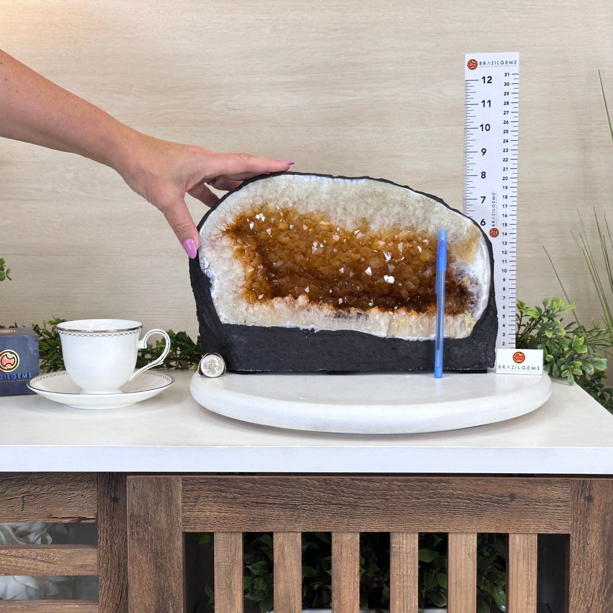 Extra Quality Citrine Cathedral, 24.9 lbs & 8.3" Tall 5603 - 0384 - Brazil GemsBrazil GemsExtra Quality Citrine Cathedral, 24.9 lbs & 8.3" Tall 5603 - 0384Cathedrals5603 - 0384