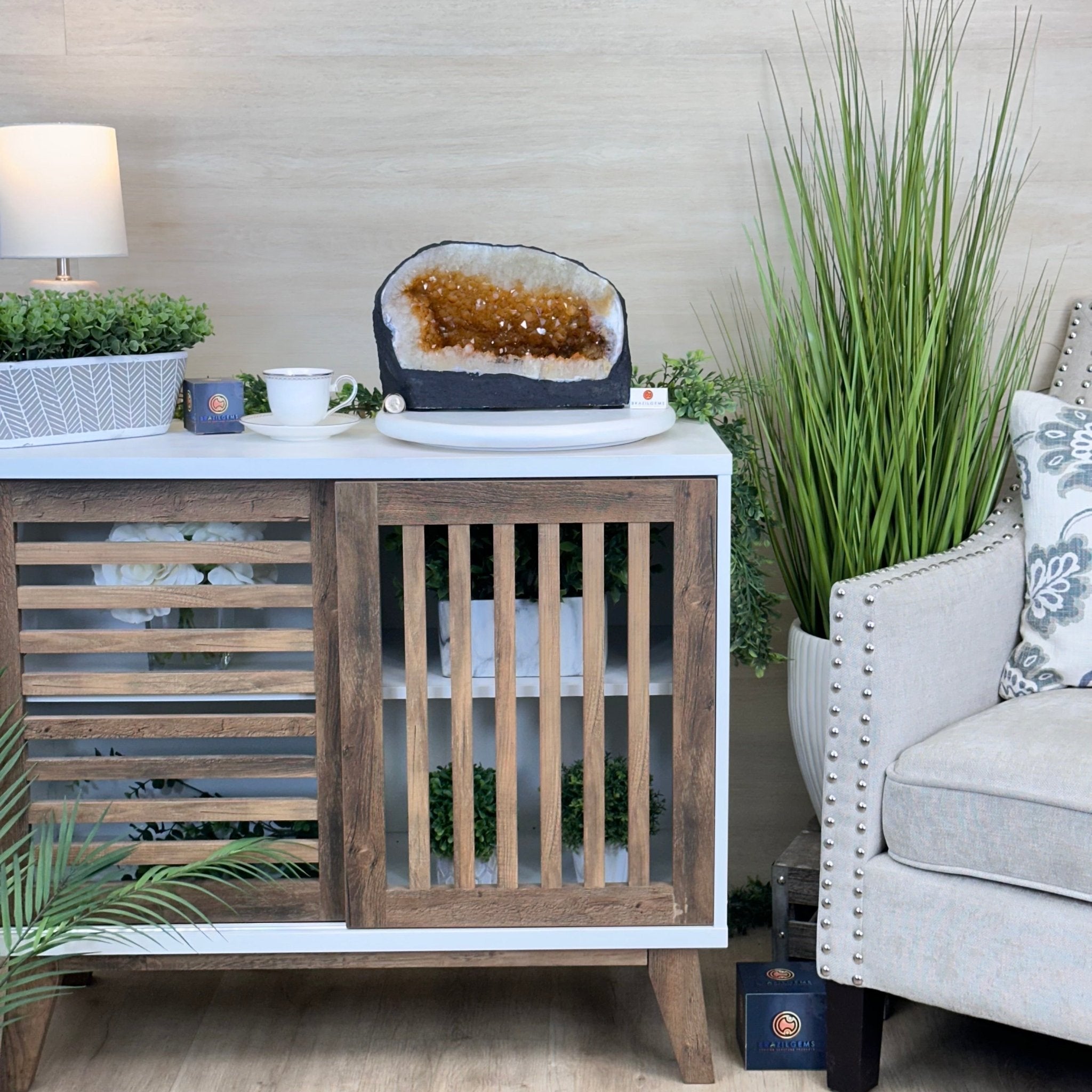 Extra Quality Citrine Cathedral, 24.9 lbs & 8.3" Tall 5603 - 0384 - Brazil GemsBrazil GemsExtra Quality Citrine Cathedral, 24.9 lbs & 8.3" Tall 5603 - 0384Cathedrals5603 - 0384