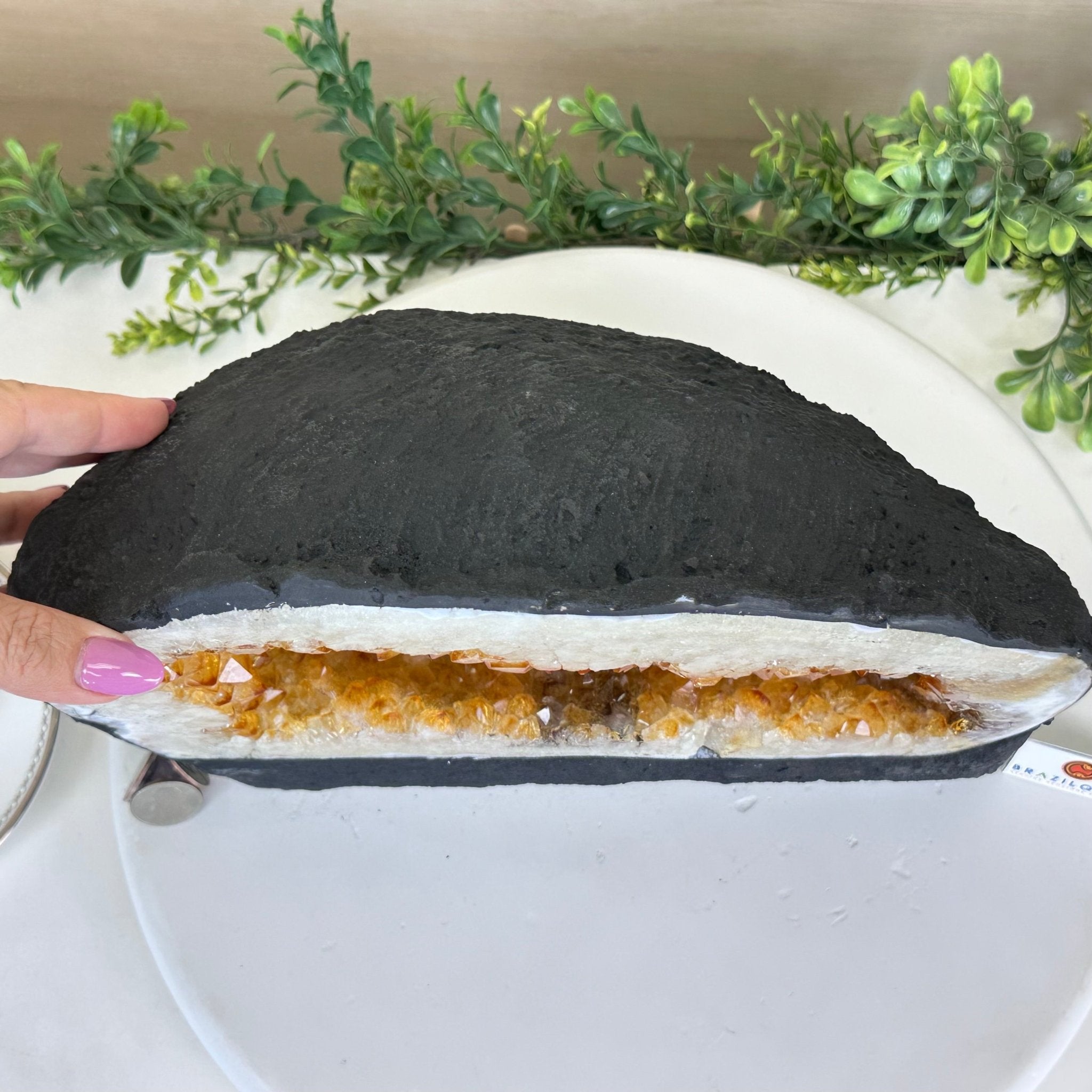 Extra Quality Citrine Cathedral, 24.9 lbs & 8.3" Tall 5603 - 0384 - Brazil GemsBrazil GemsExtra Quality Citrine Cathedral, 24.9 lbs & 8.3" Tall 5603 - 0384Cathedrals5603 - 0384