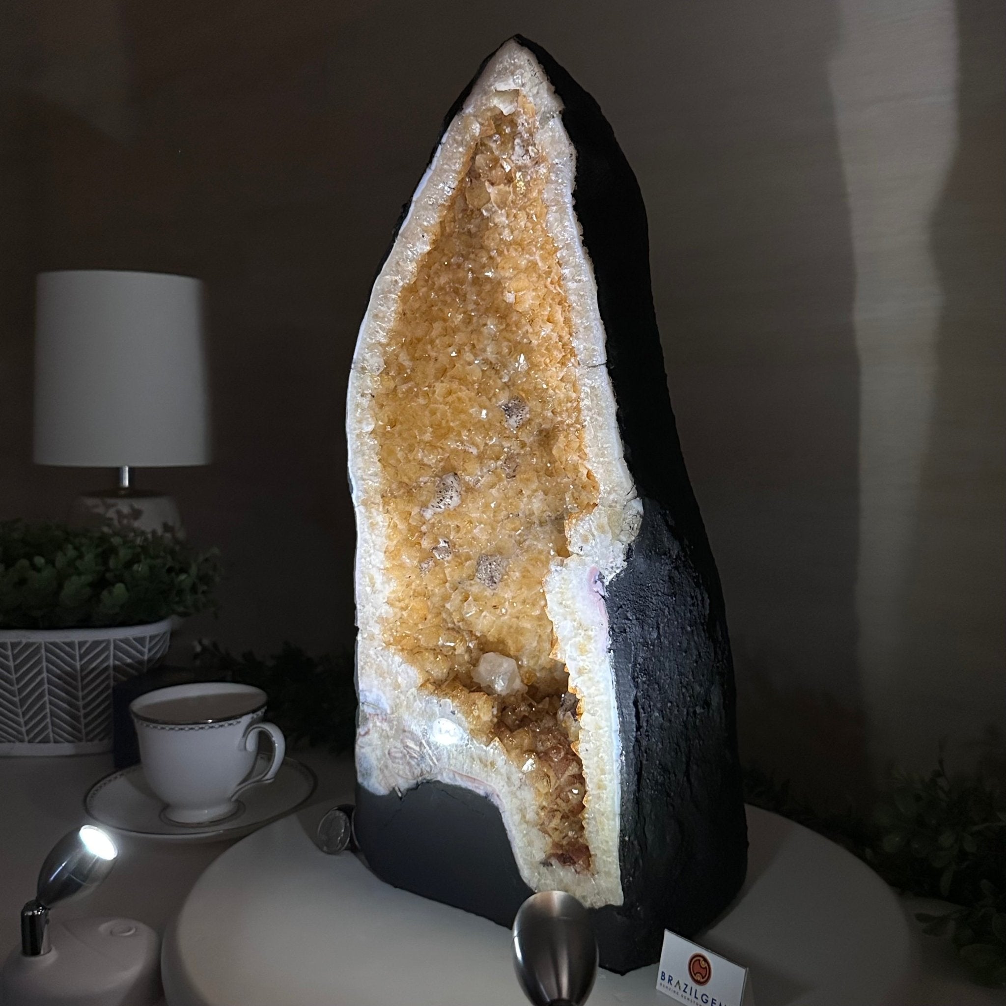 Extra Quality Citrine Cathedral, 25.6 lbs & 16.6" Tall 5603 - 0387 - Brazil GemsBrazil GemsExtra Quality Citrine Cathedral, 25.6 lbs & 16.6" Tall 5603 - 0387Cathedrals5603 - 0387