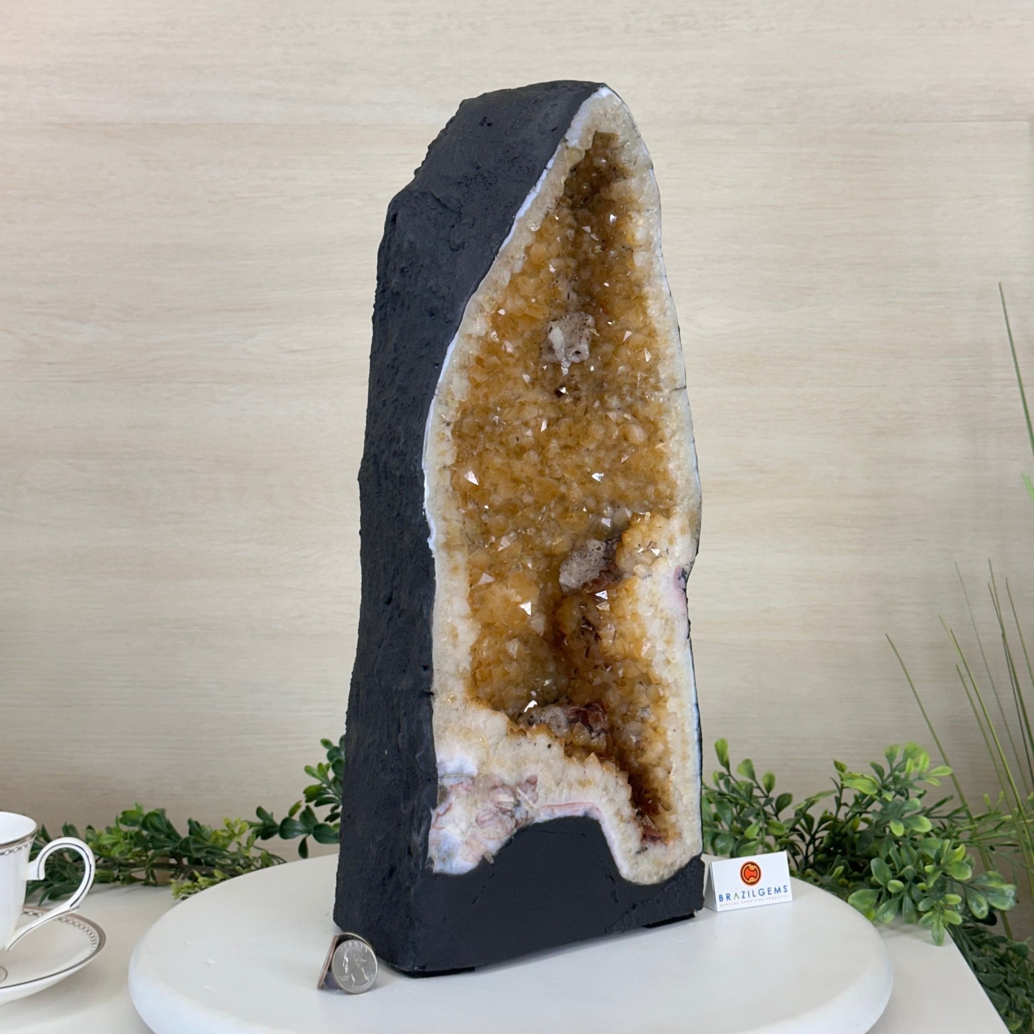 Extra Quality Citrine Cathedral, 25.6 lbs & 16.6" Tall 5603 - 0387 - Brazil GemsBrazil GemsExtra Quality Citrine Cathedral, 25.6 lbs & 16.6" Tall 5603 - 0387Cathedrals5603 - 0387