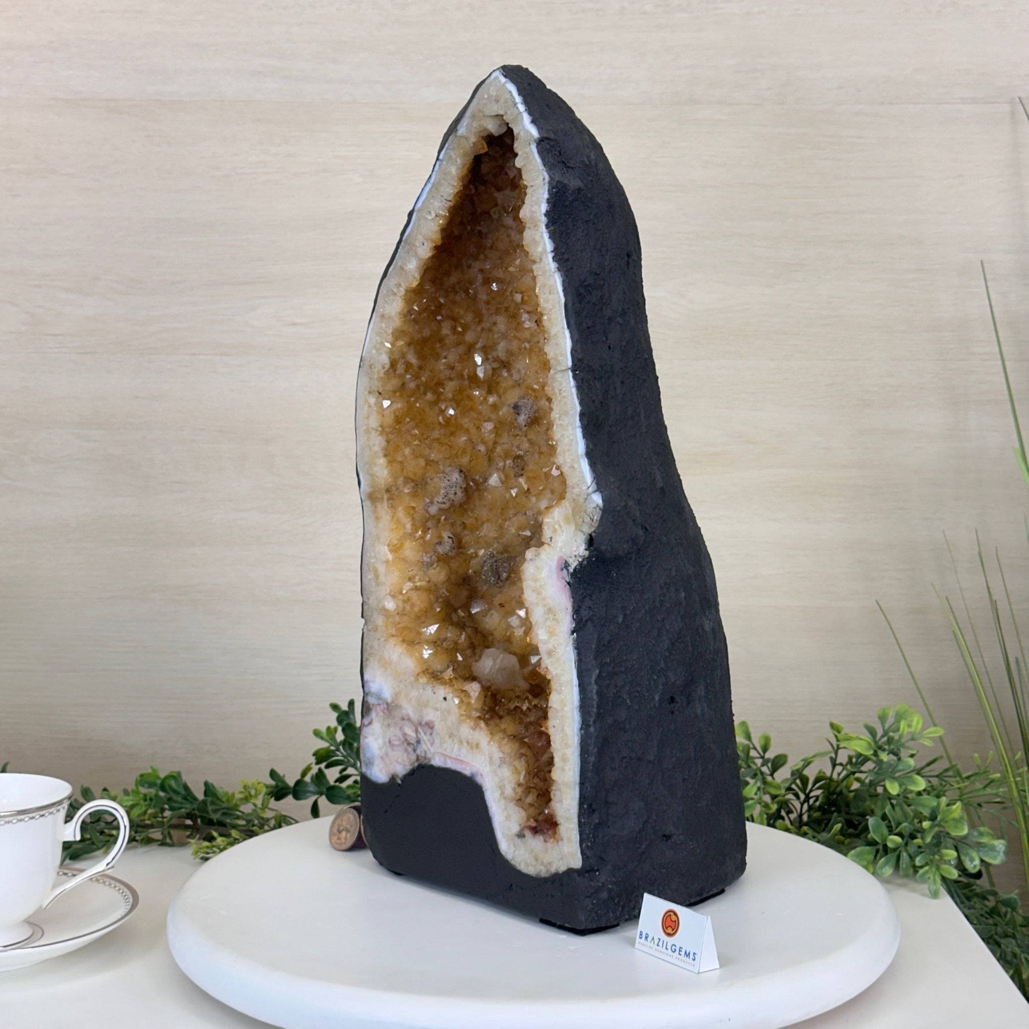 Extra Quality Citrine Cathedral, 25.6 lbs & 16.6" Tall 5603 - 0387 - Brazil GemsBrazil GemsExtra Quality Citrine Cathedral, 25.6 lbs & 16.6" Tall 5603 - 0387Cathedrals5603 - 0387