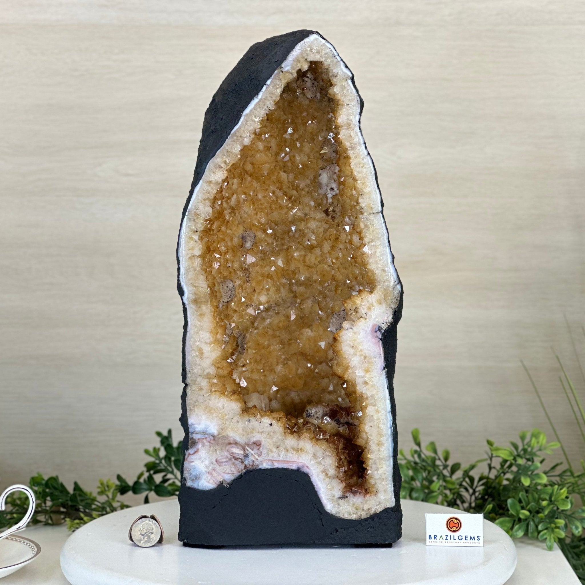 Extra Quality Citrine Cathedral, 25.6 lbs & 16.6" Tall 5603 - 0387 - Brazil GemsBrazil GemsExtra Quality Citrine Cathedral, 25.6 lbs & 16.6" Tall 5603 - 0387Cathedrals5603 - 0387