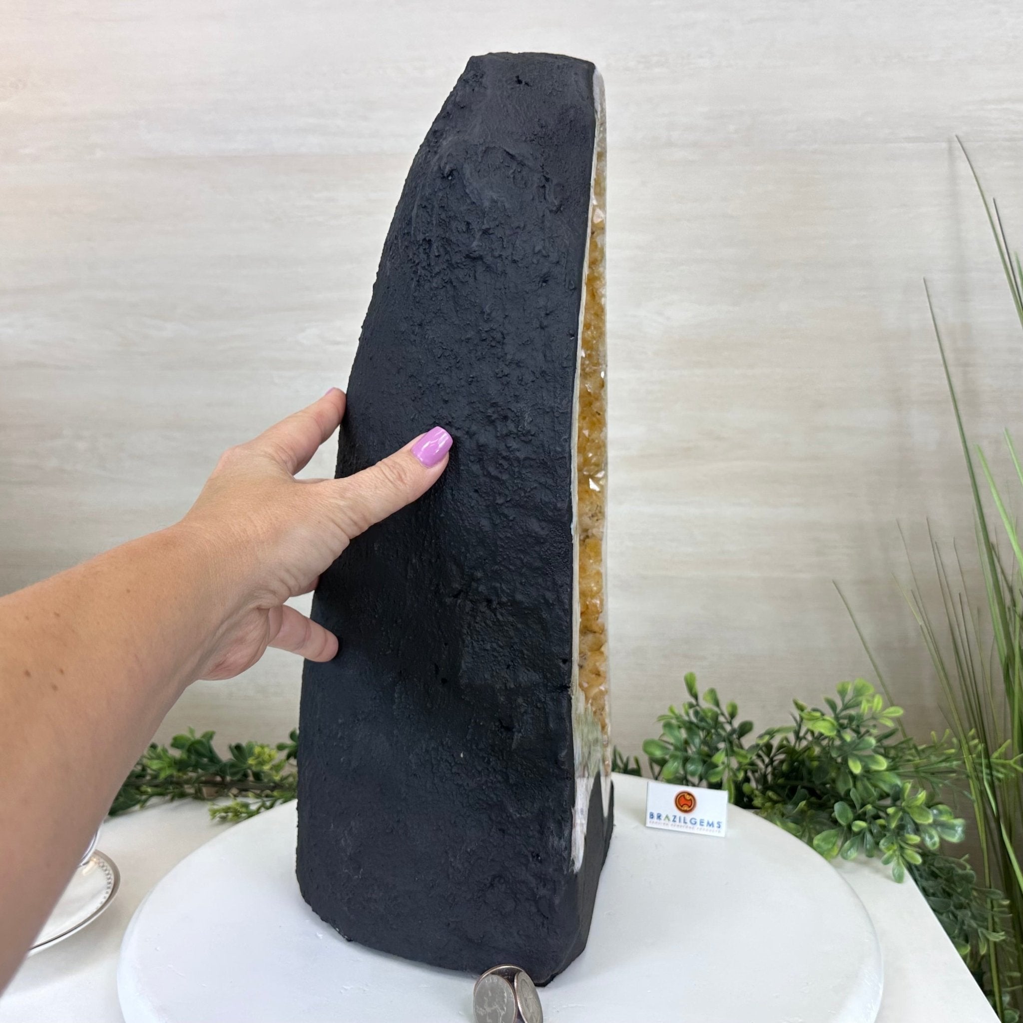 Extra Quality Citrine Cathedral, 25.6 lbs & 16.6" Tall 5603 - 0387 - Brazil GemsBrazil GemsExtra Quality Citrine Cathedral, 25.6 lbs & 16.6" Tall 5603 - 0387Cathedrals5603 - 0387