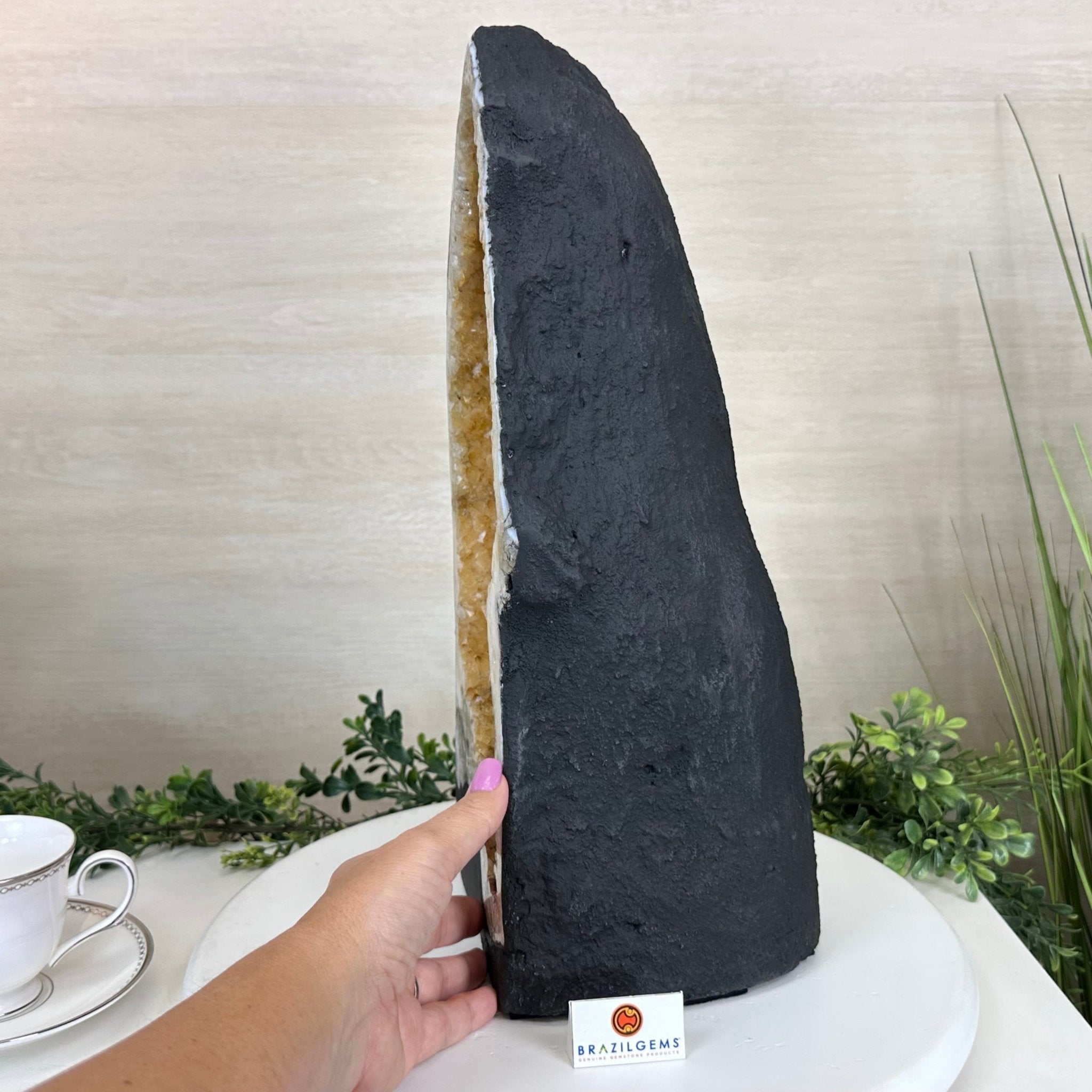 Extra Quality Citrine Cathedral, 25.6 lbs & 16.6" Tall 5603 - 0387 - Brazil GemsBrazil GemsExtra Quality Citrine Cathedral, 25.6 lbs & 16.6" Tall 5603 - 0387Cathedrals5603 - 0387