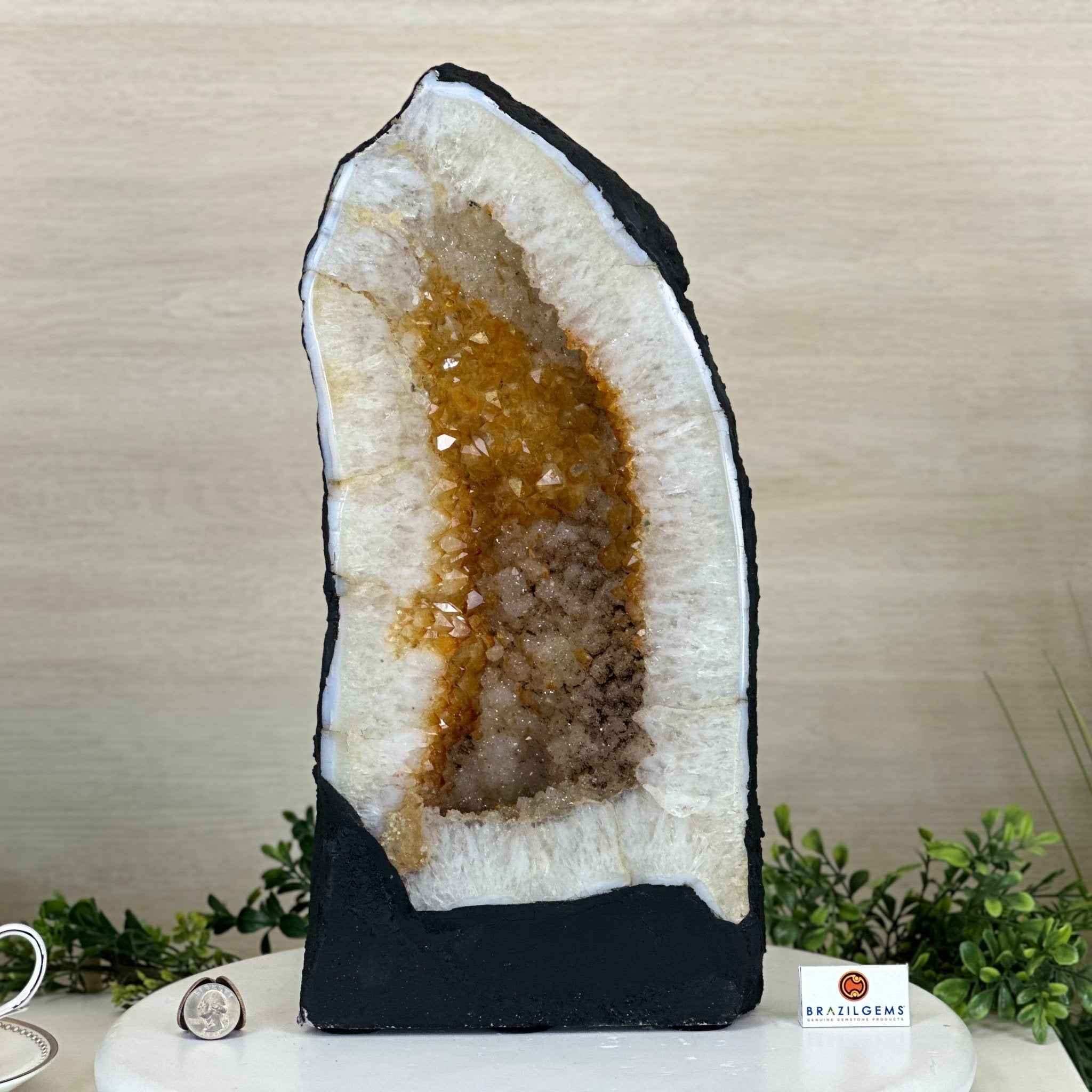 Extra Quality Citrine Cathedral, 30 lbs & 16.4" Tall 5603 - 0389 - Brazil GemsBrazil GemsExtra Quality Citrine Cathedral, 30 lbs & 16.4" Tall 5603 - 0389Cathedrals5603 - 0389