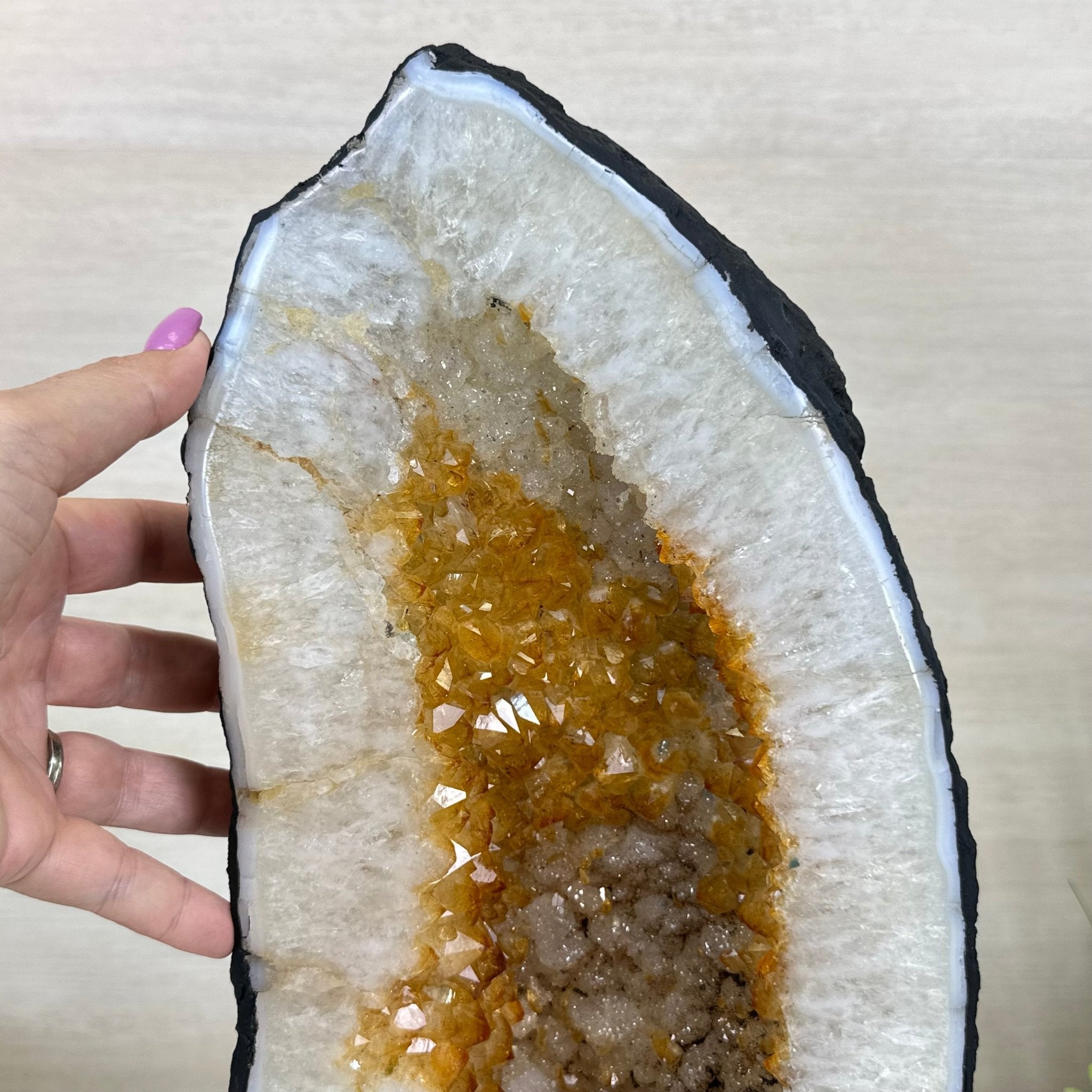 Extra Quality Citrine Cathedral, 30 lbs & 16.4" Tall 5603 - 0389 - Brazil GemsBrazil GemsExtra Quality Citrine Cathedral, 30 lbs & 16.4" Tall 5603 - 0389Cathedrals5603 - 0389