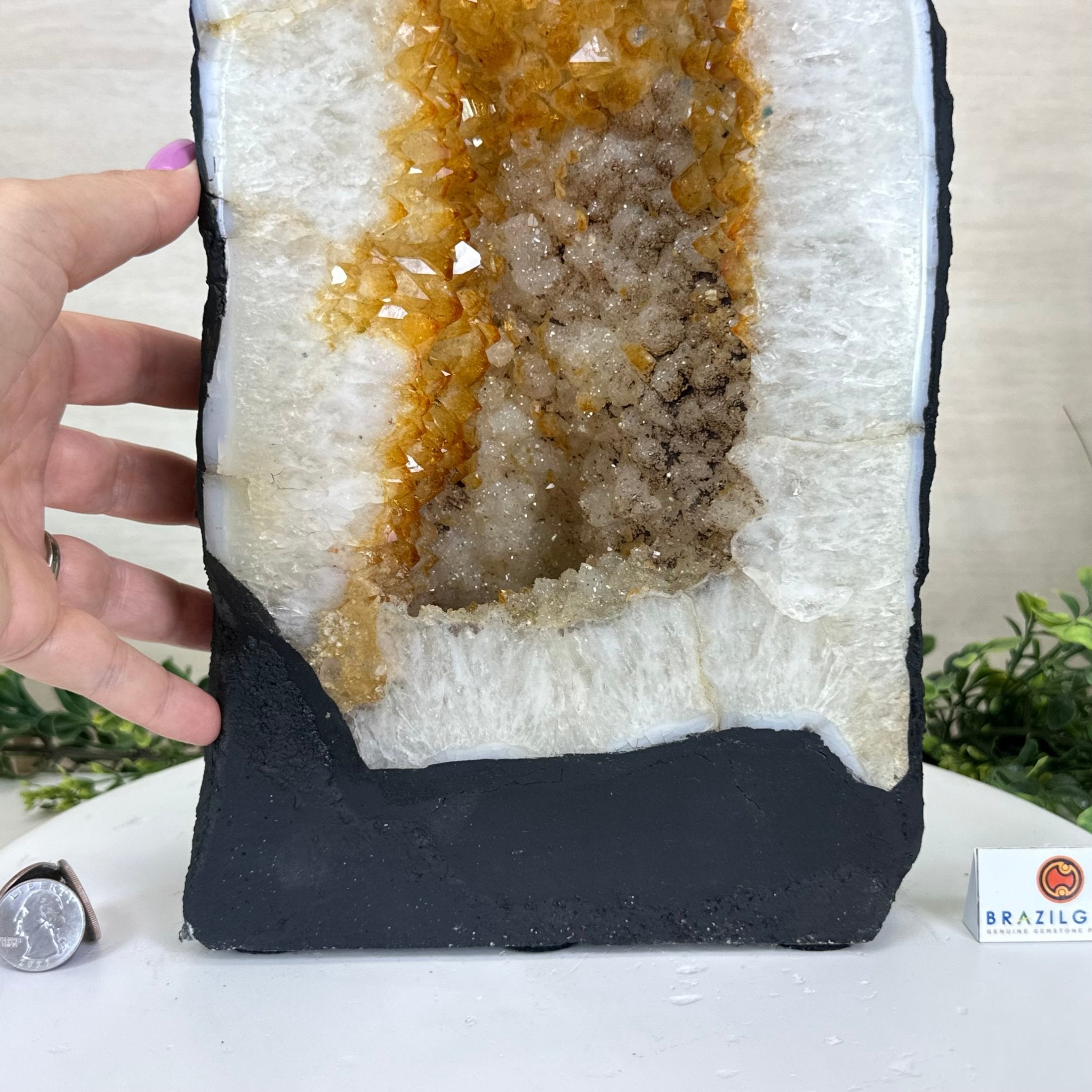 Extra Quality Citrine Cathedral, 30 lbs & 16.4" Tall 5603 - 0389 - Brazil GemsBrazil GemsExtra Quality Citrine Cathedral, 30 lbs & 16.4" Tall 5603 - 0389Cathedrals5603 - 0389