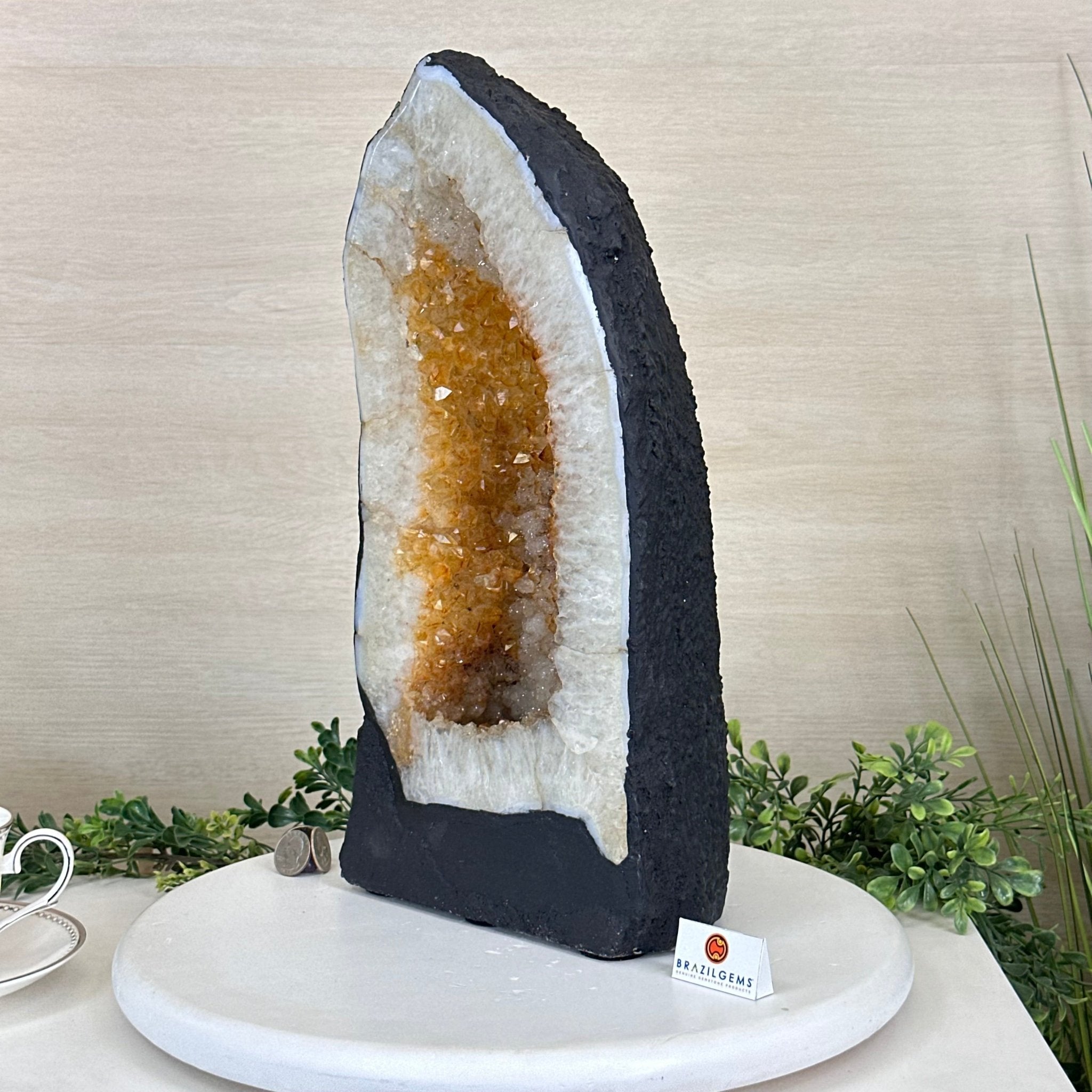 Extra Quality Citrine Cathedral, 30 lbs & 16.4" Tall 5603 - 0389 - Brazil GemsBrazil GemsExtra Quality Citrine Cathedral, 30 lbs & 16.4" Tall 5603 - 0389Cathedrals5603 - 0389