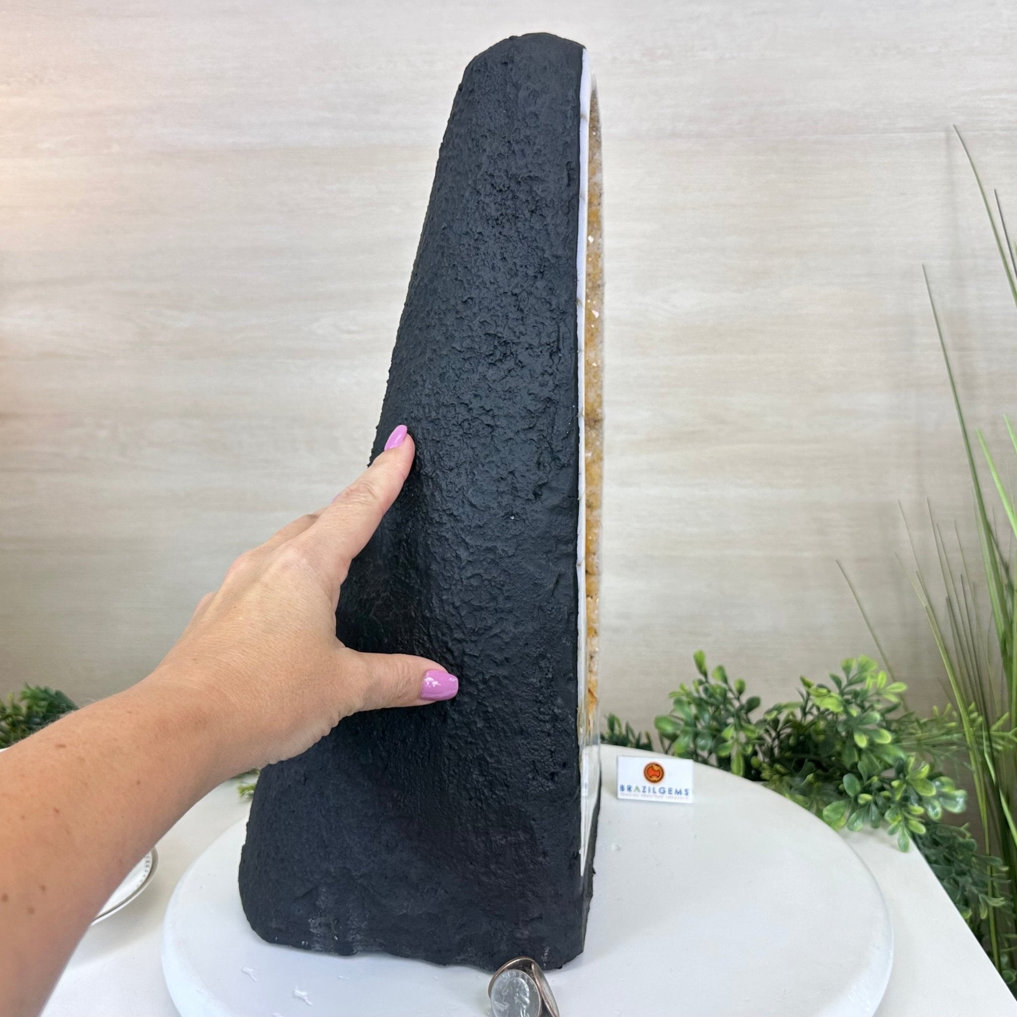 Extra Quality Citrine Cathedral, 32.2 lbs & 16.8" Tall 5603 - 0390 - Brazil GemsBrazil GemsExtra Quality Citrine Cathedral, 32.2 lbs & 16.8" Tall 5603 - 0390Cathedrals5603 - 0390