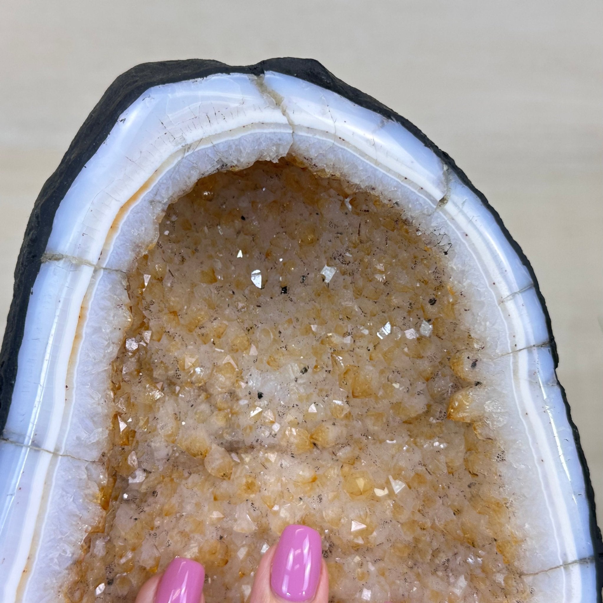 Extra Quality Citrine Cathedral, 32.2 lbs & 16.8" Tall 5603 - 0390 - Brazil GemsBrazil GemsExtra Quality Citrine Cathedral, 32.2 lbs & 16.8" Tall 5603 - 0390Cathedrals5603 - 0390