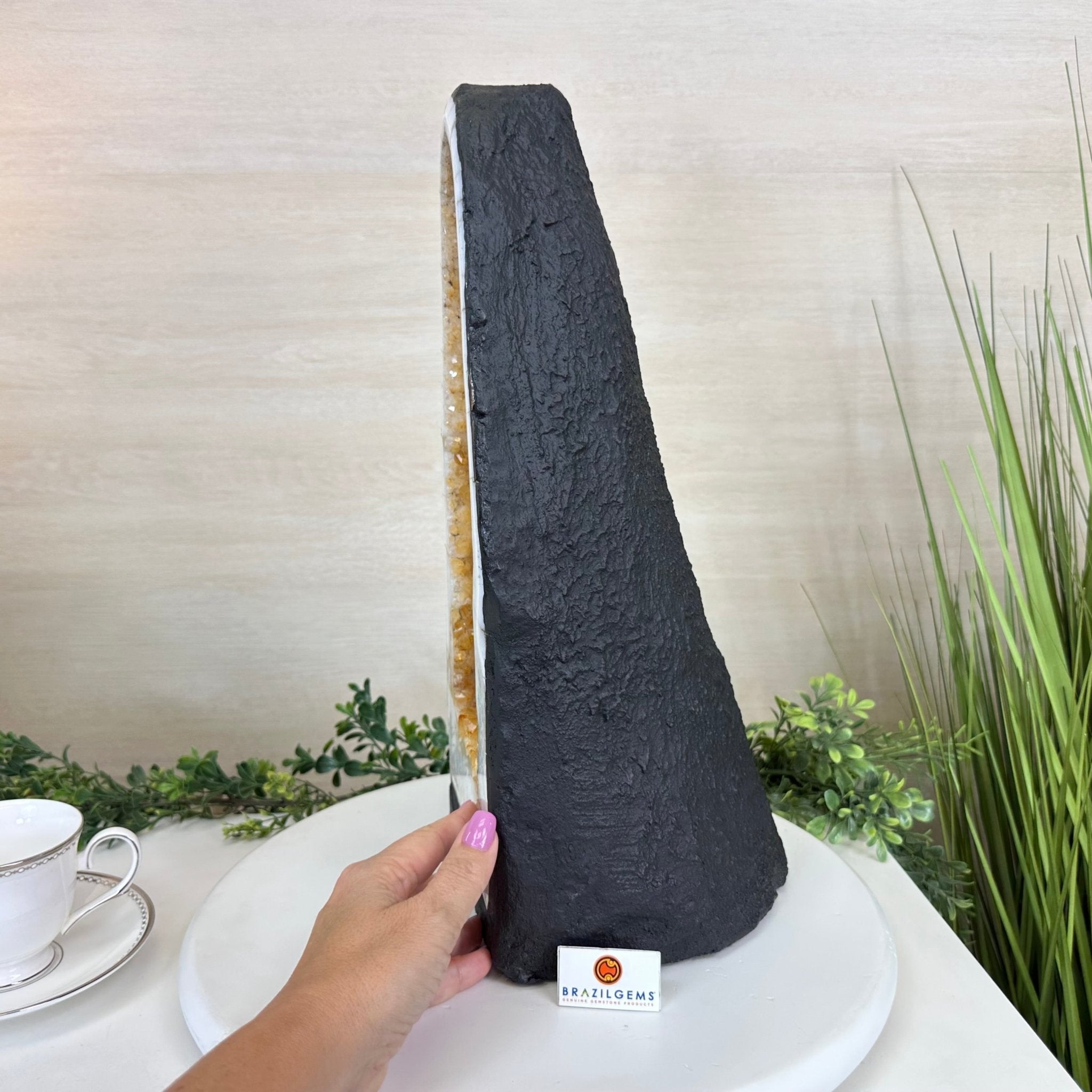 Extra Quality Citrine Cathedral, 32.2 lbs & 16.8" Tall 5603 - 0390 - Brazil GemsBrazil GemsExtra Quality Citrine Cathedral, 32.2 lbs & 16.8" Tall 5603 - 0390Cathedrals5603 - 0390