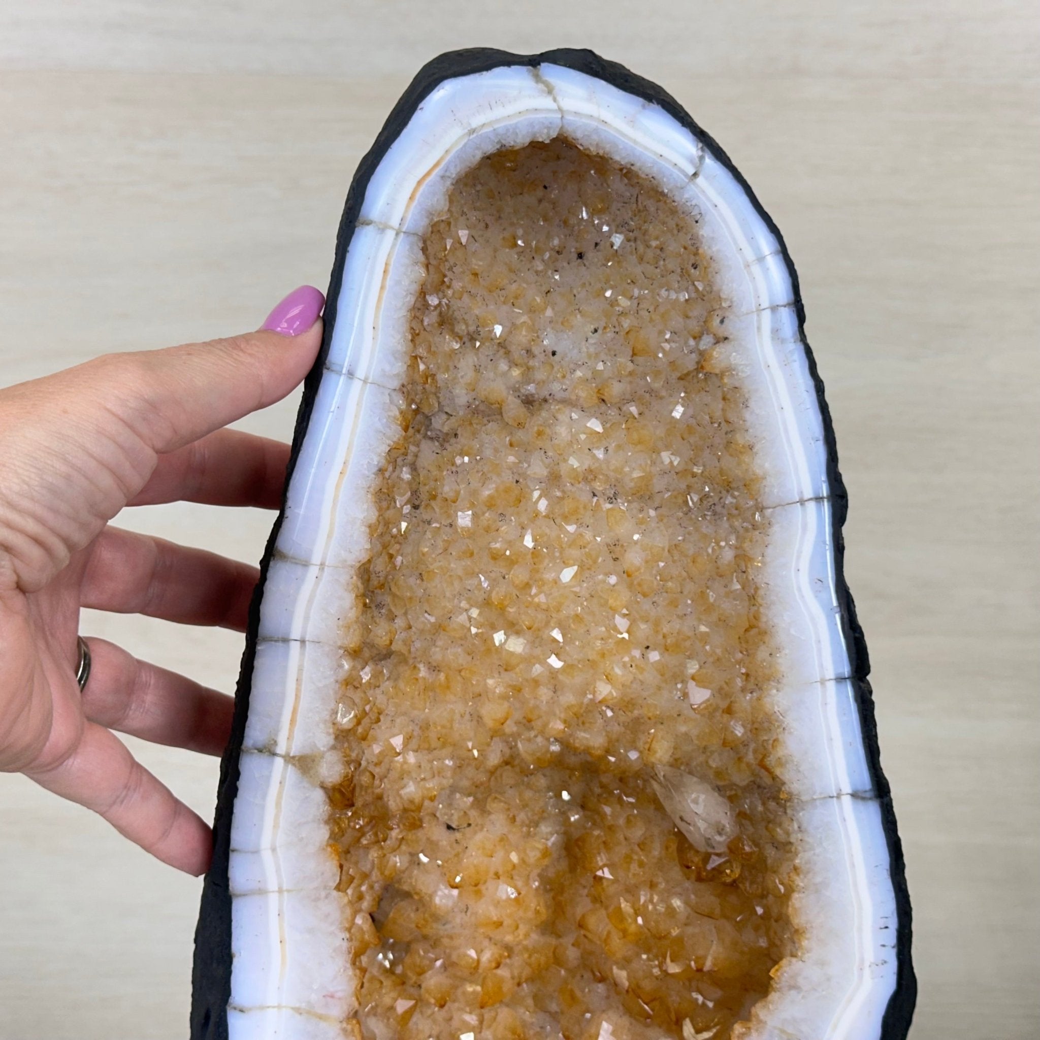 Extra Quality Citrine Cathedral, 32.2 lbs & 16.8" Tall 5603 - 0390 - Brazil GemsBrazil GemsExtra Quality Citrine Cathedral, 32.2 lbs & 16.8" Tall 5603 - 0390Cathedrals5603 - 0390