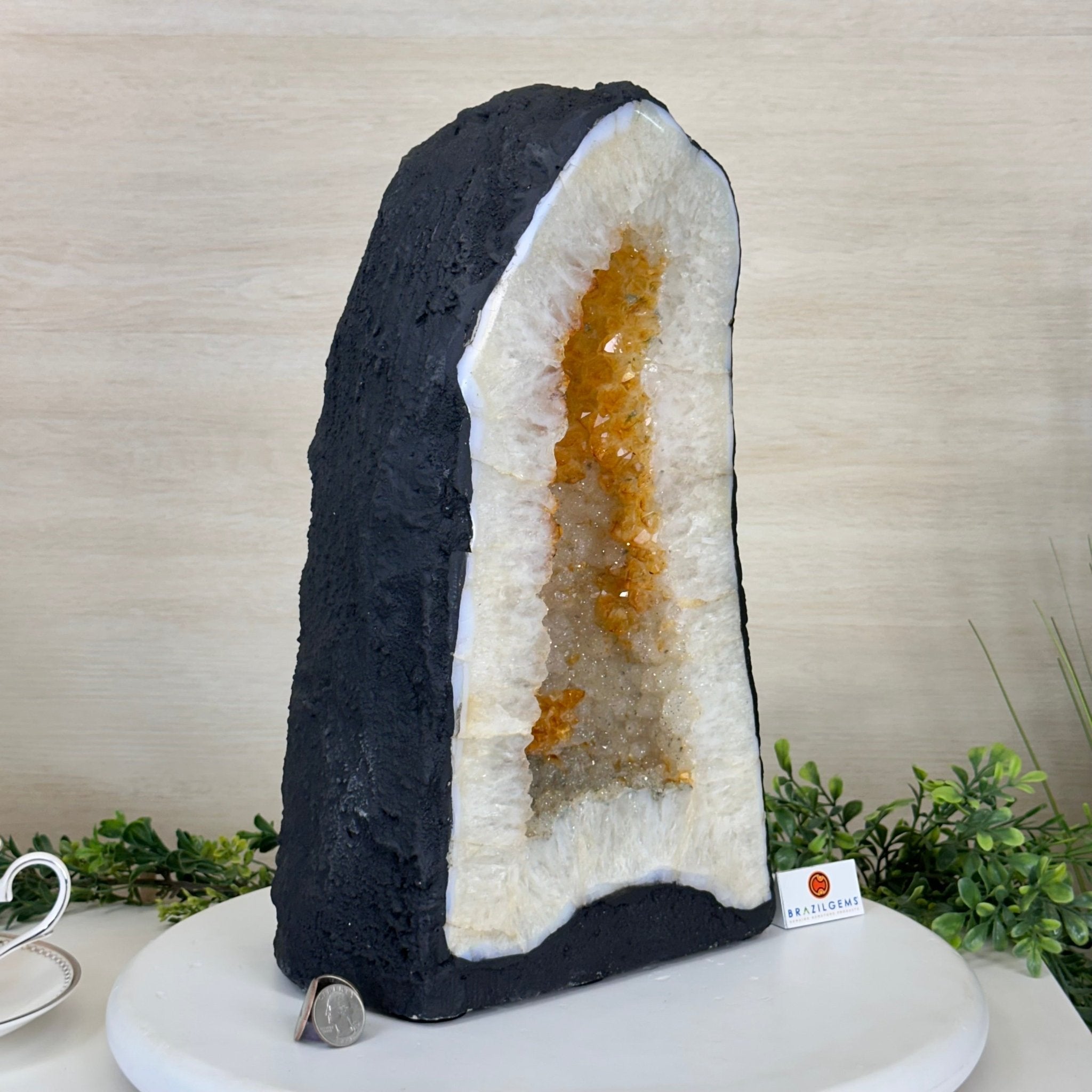 Extra Quality Citrine Cathedral, 32.3 lbs & 15" Tall 5603 - 0391 - Brazil GemsBrazil GemsExtra Quality Citrine Cathedral, 32.3 lbs & 15" Tall 5603 - 0391Cathedrals5603 - 0391