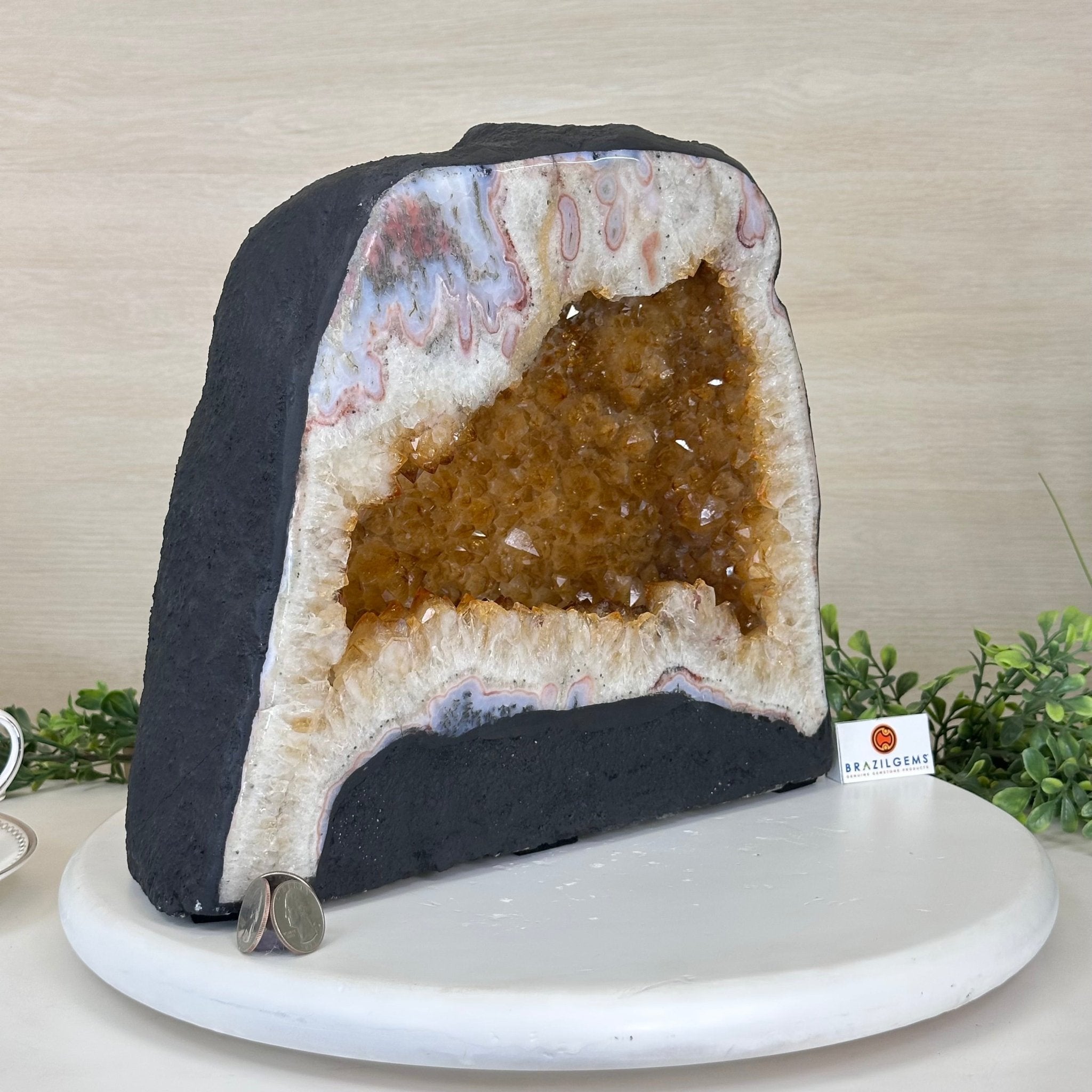 Extra Quality Citrine Cathedral, 35.4 lbs & 10.9" Tall 5603 - 0392 - Brazil GemsBrazil GemsExtra Quality Citrine Cathedral, 35.4 lbs & 10.9" Tall 5603 - 0392Cathedrals5603 - 0392