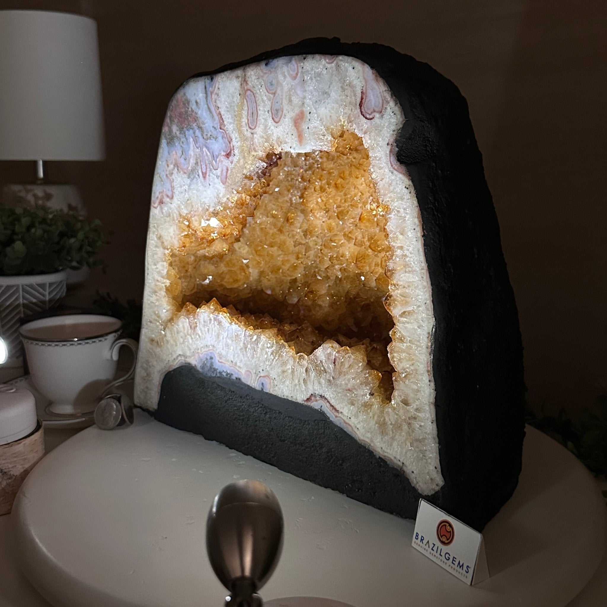 Extra Quality Citrine Cathedral, 35.4 lbs & 10.9" Tall 5603 - 0392 - Brazil GemsBrazil GemsExtra Quality Citrine Cathedral, 35.4 lbs & 10.9" Tall 5603 - 0392Cathedrals5603 - 0392