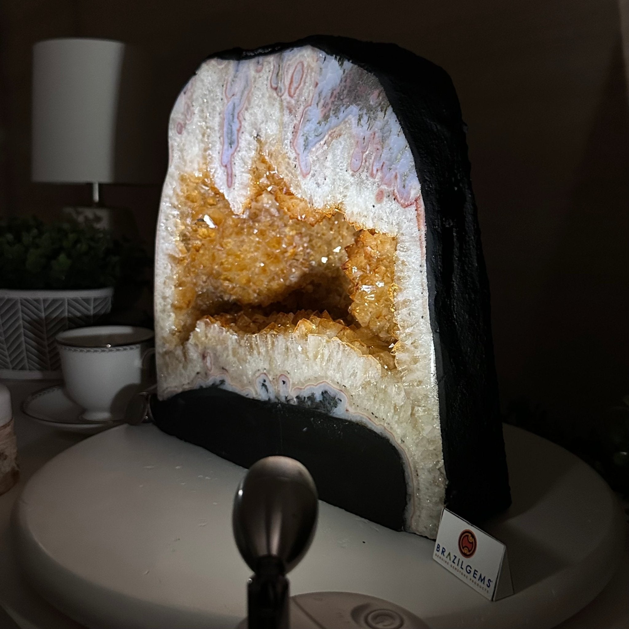 Extra Quality Citrine Cathedral, 37.2 lbs & 10.7" Tall 5603 - 0394 - Brazil GemsBrazil GemsExtra Quality Citrine Cathedral, 37.2 lbs & 10.7" Tall 5603 - 0394Cathedrals5603 - 0394