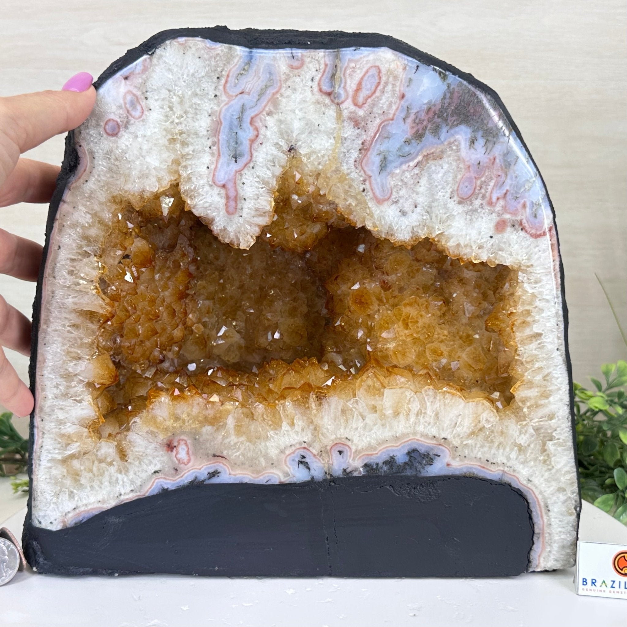 Extra Quality Citrine Cathedral, 37.2 lbs & 10.7" Tall 5603 - 0394 - Brazil GemsBrazil GemsExtra Quality Citrine Cathedral, 37.2 lbs & 10.7" Tall 5603 - 0394Cathedrals5603 - 0394