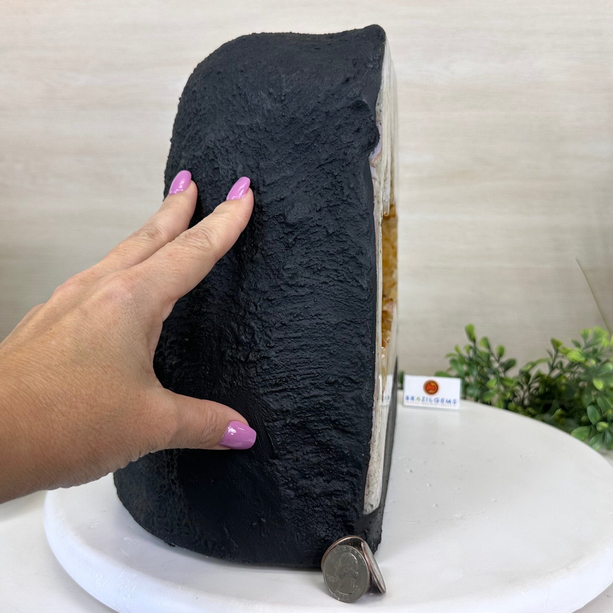 Extra Quality Citrine Cathedral, 37.2 lbs & 10.7" Tall 5603 - 0394 - Brazil GemsBrazil GemsExtra Quality Citrine Cathedral, 37.2 lbs & 10.7" Tall 5603 - 0394Cathedrals5603 - 0394