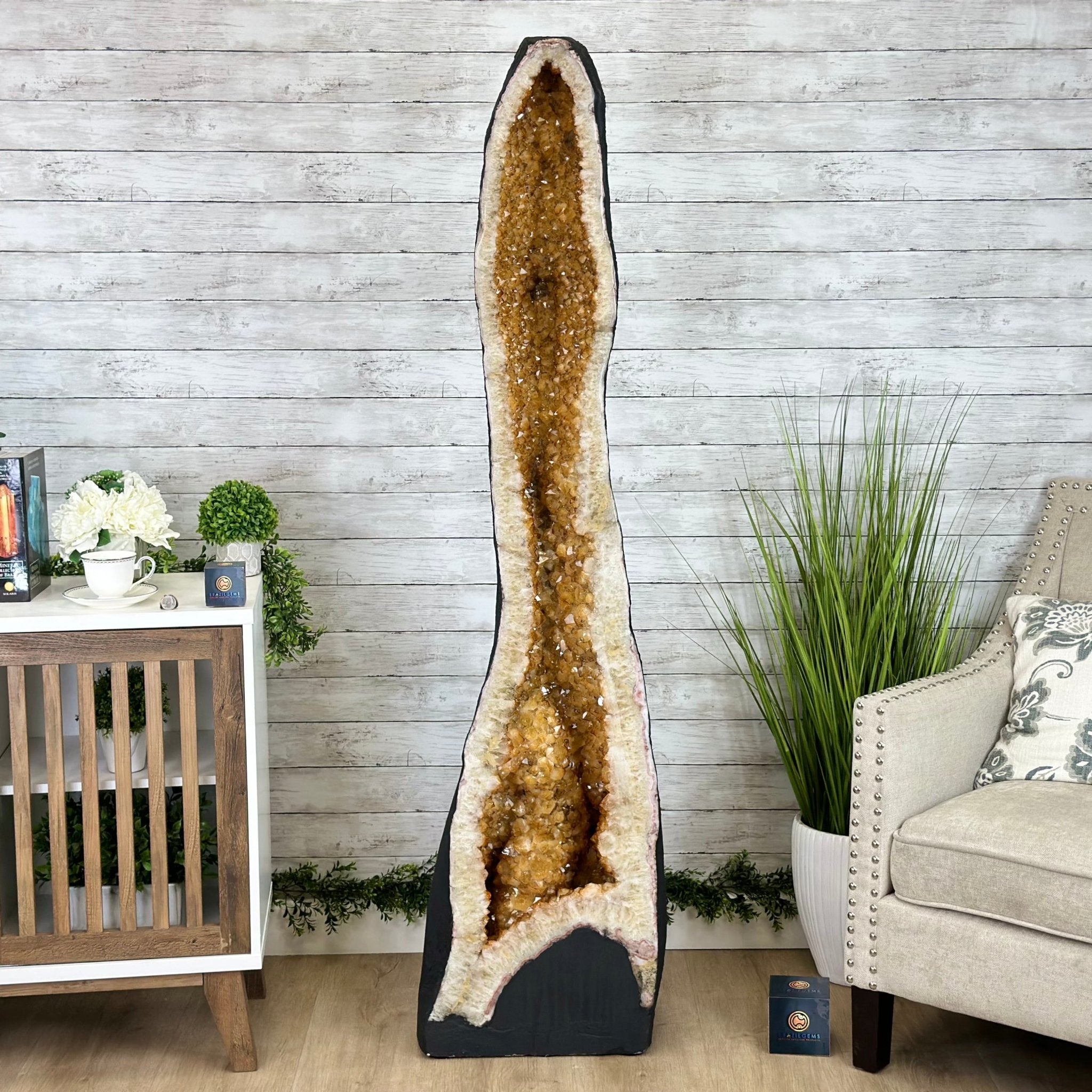 Extra Quality Citrine Cathedral, 377.1 lbs & 67.2" Tall #5603-0313 - Brazil GemsBrazil GemsExtra Quality Citrine Cathedral, 377.1 lbs & 67.2" Tall #5603-0313Cathedrals5603-0313