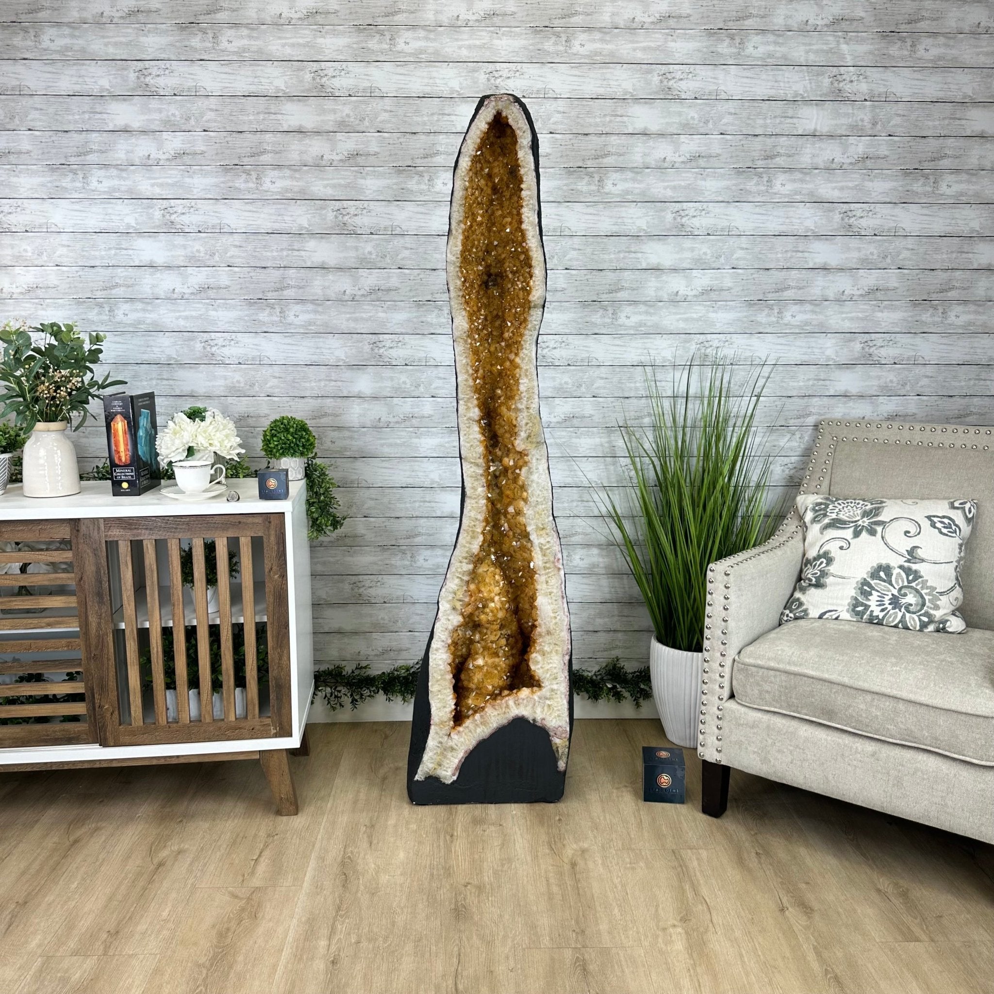 Extra Quality Citrine Cathedral, 377.1 lbs & 67.2" Tall #5603-0313 - Brazil GemsBrazil GemsExtra Quality Citrine Cathedral, 377.1 lbs & 67.2" Tall #5603-0313Cathedrals5603-0313
