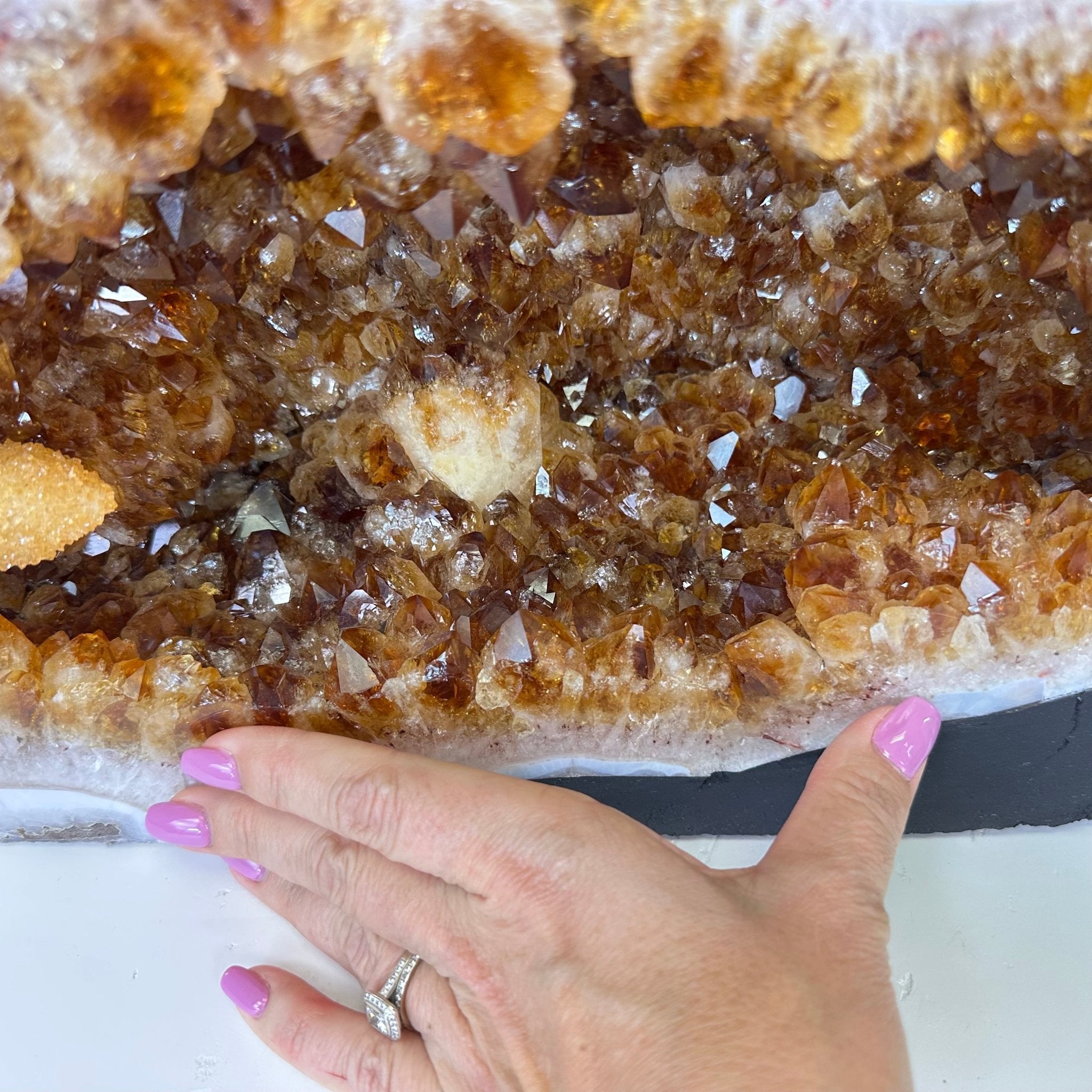 Extra Quality Citrine Cathedral, 38.3 lbs & 9.4" Tall 5603 - 0395 - Brazil GemsBrazil GemsExtra Quality Citrine Cathedral, 38.3 lbs & 9.4" Tall 5603 - 0395Cathedrals5603 - 0395