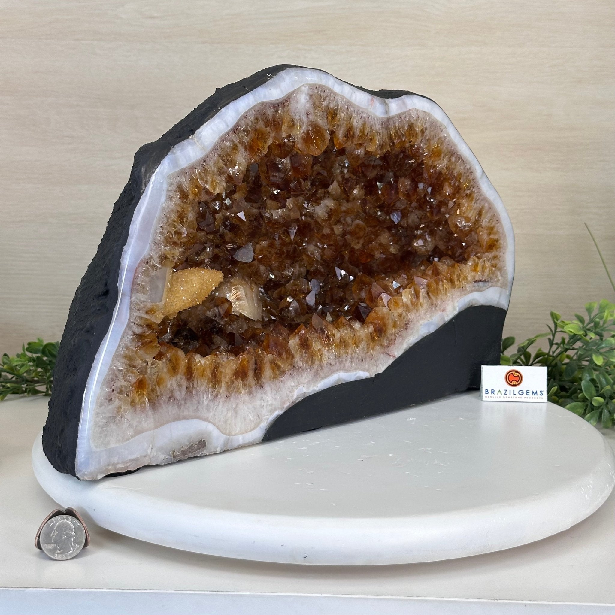 Extra Quality Citrine Cathedral, 38.3 lbs & 9.4" Tall 5603 - 0395 - Brazil GemsBrazil GemsExtra Quality Citrine Cathedral, 38.3 lbs & 9.4" Tall 5603 - 0395Cathedrals5603 - 0395
