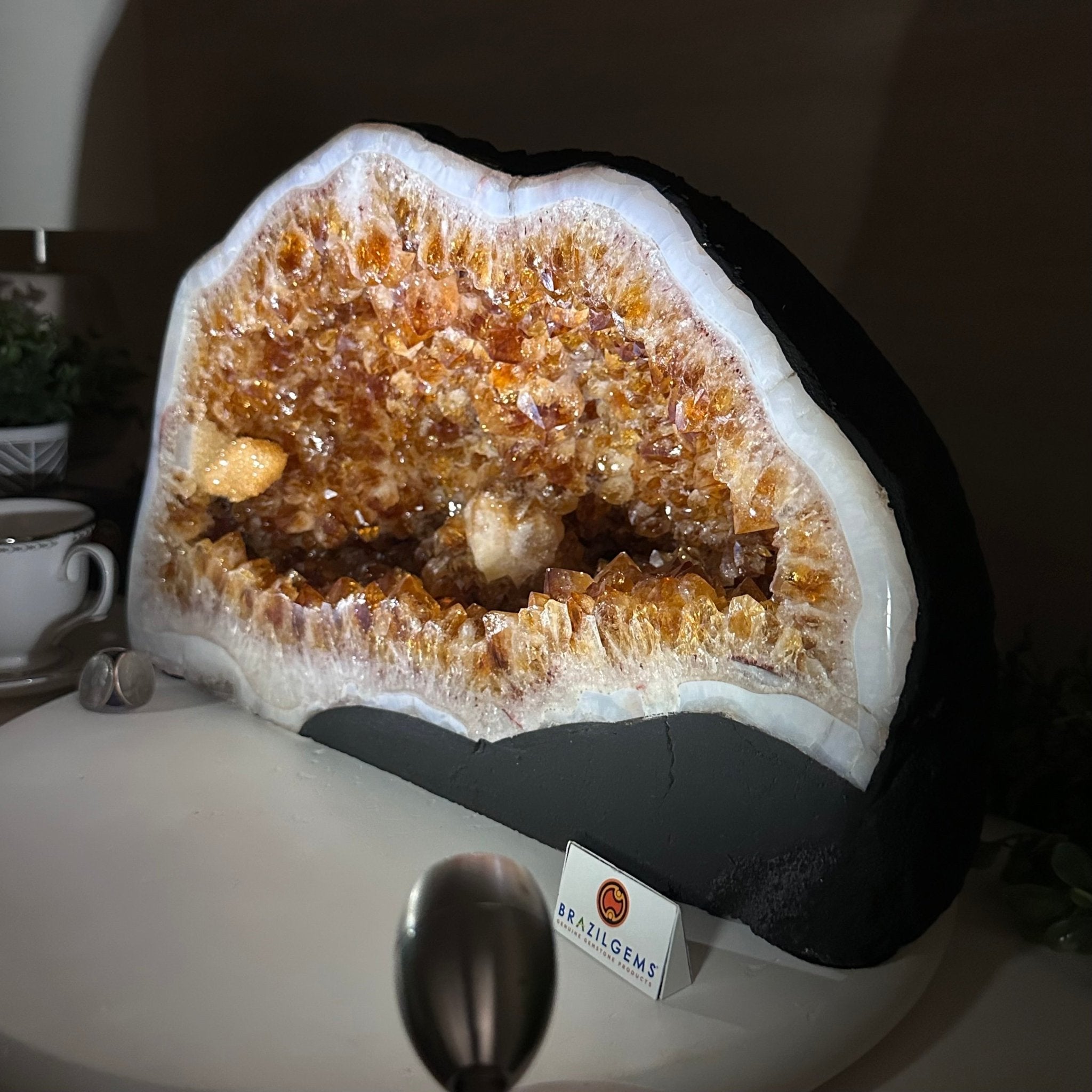 Extra Quality Citrine Cathedral, 38.3 lbs & 9.4" Tall 5603 - 0395 - Brazil GemsBrazil GemsExtra Quality Citrine Cathedral, 38.3 lbs & 9.4" Tall 5603 - 0395Cathedrals5603 - 0395