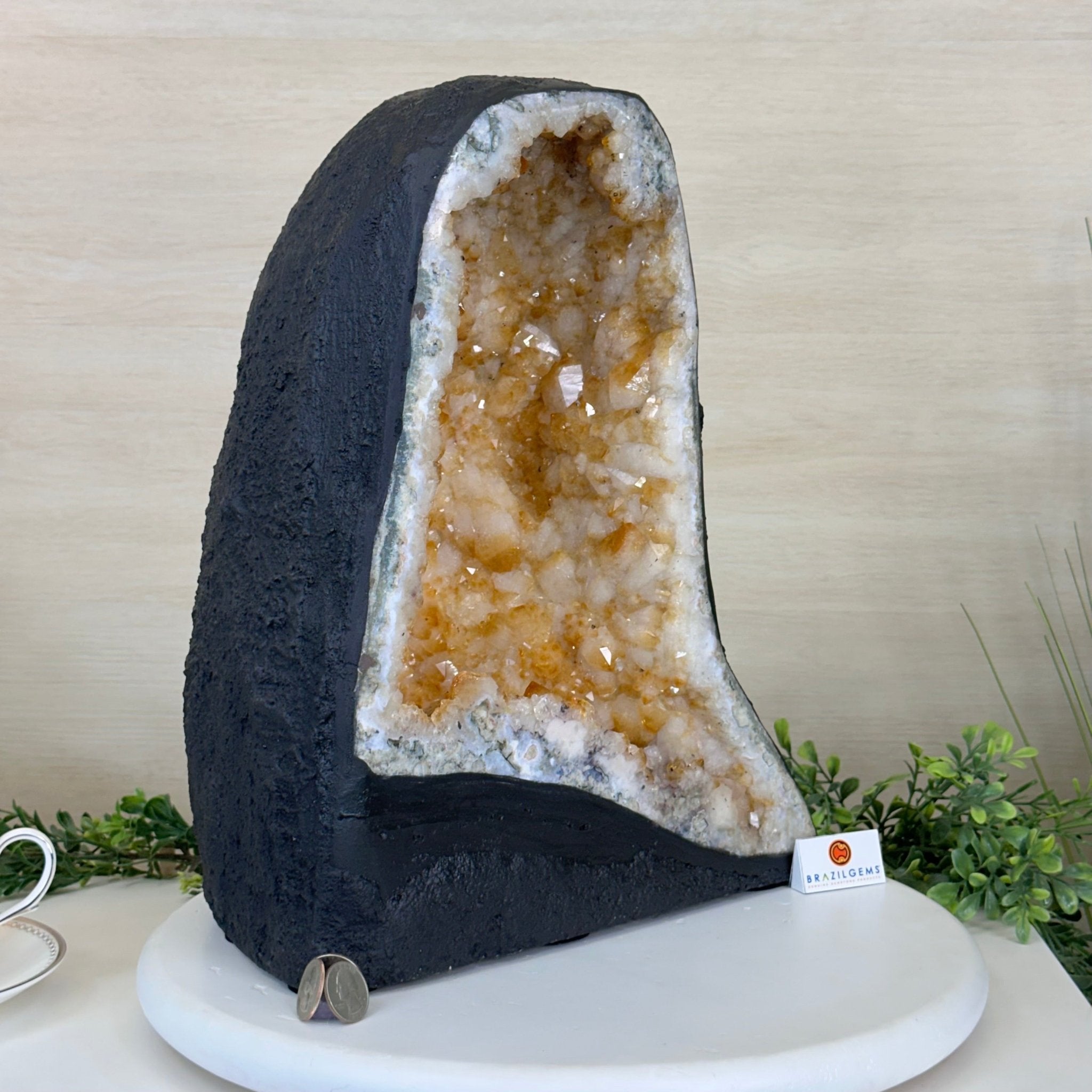 Extra Quality Citrine Cathedral, 41 lbs & 14.9" Tall 5603 - 0397 - Brazil GemsBrazil GemsExtra Quality Citrine Cathedral, 41 lbs & 14.9" Tall 5603 - 0397Cathedrals5603 - 0397