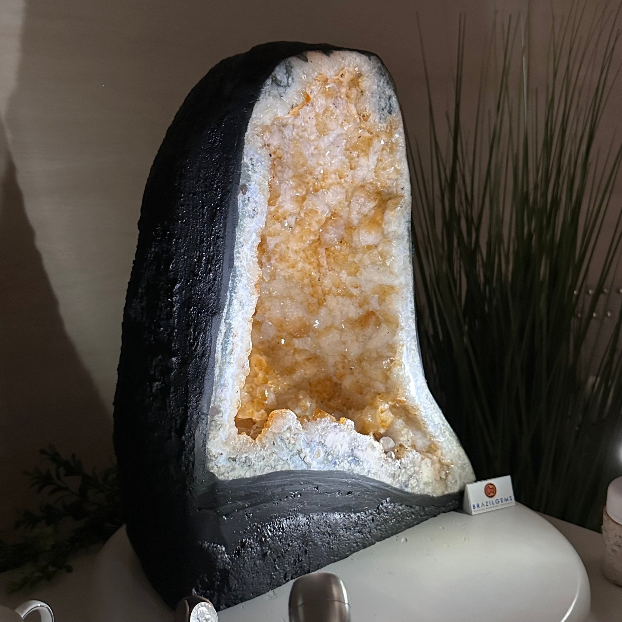 Extra Quality Citrine Cathedral, 41 lbs & 14.9" Tall 5603 - 0397 - Brazil GemsBrazil GemsExtra Quality Citrine Cathedral, 41 lbs & 14.9" Tall 5603 - 0397Cathedrals5603 - 0397