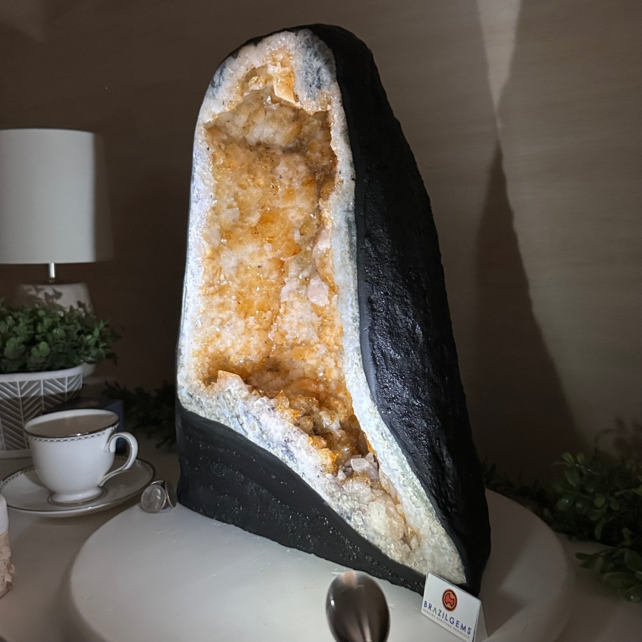 Extra Quality Citrine Cathedral, 41 lbs & 14.9" Tall 5603 - 0397 - Brazil GemsBrazil GemsExtra Quality Citrine Cathedral, 41 lbs & 14.9" Tall 5603 - 0397Cathedrals5603 - 0397