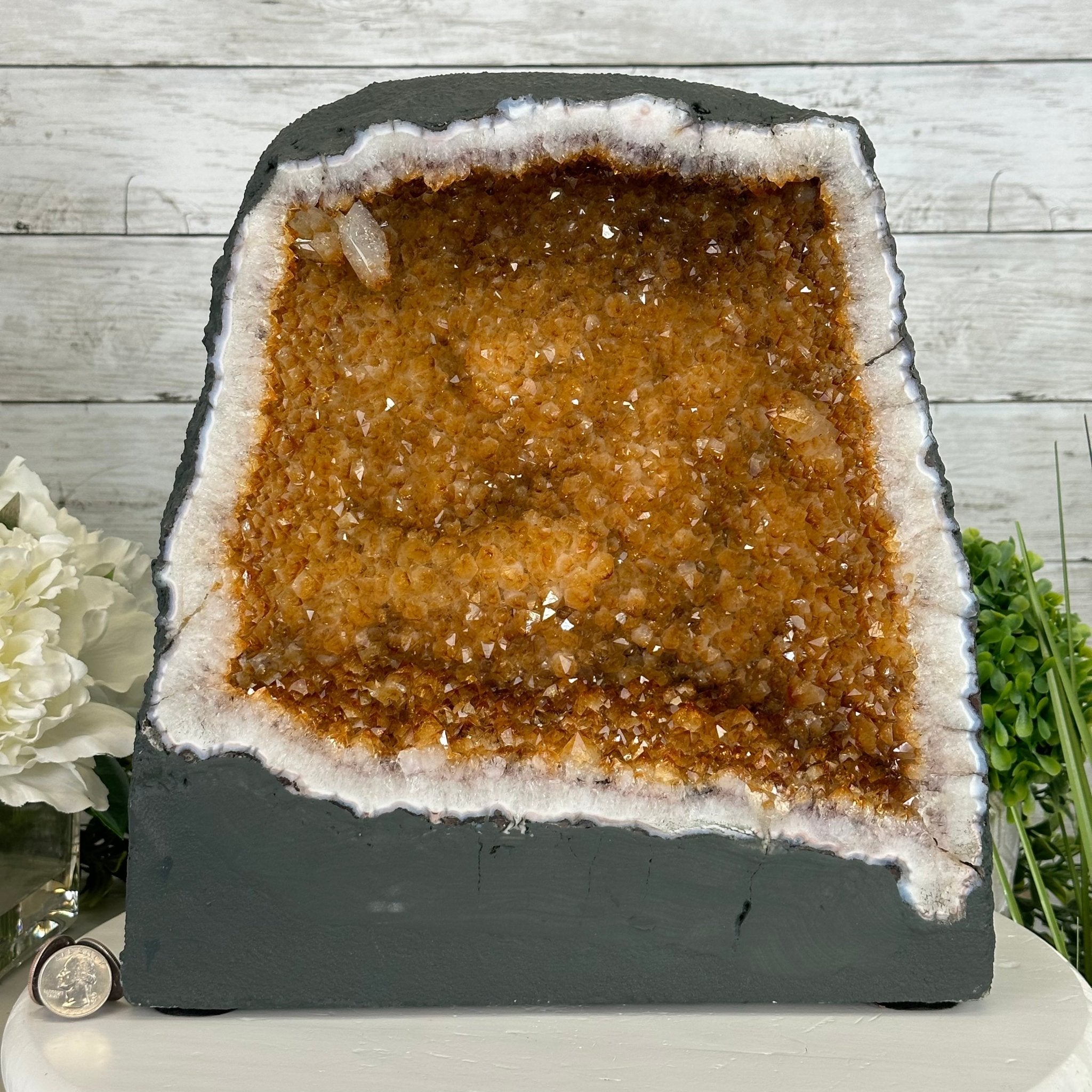 Extra Quality Citrine Cathedral, 44.1lbs & 12.5" tall, Model #5603-0270 by Brazil Gems - Brazil GemsBrazil GemsExtra Quality Citrine Cathedral, 44.1lbs & 12.5" tall, Model #5603-0270 by Brazil GemsCathedrals5603-0270
