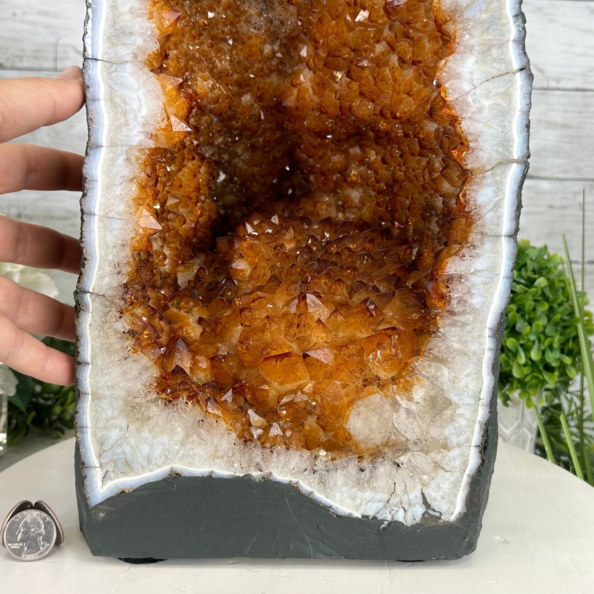 Extra Quality Citrine Cathedral, 50.5 lbs & 17" tall, Model #5603-0273 by Brazil Gems - Brazil GemsBrazil GemsExtra Quality Citrine Cathedral, 50.5 lbs & 17" tall, Model #5603-0273 by Brazil GemsCathedrals5603-0273