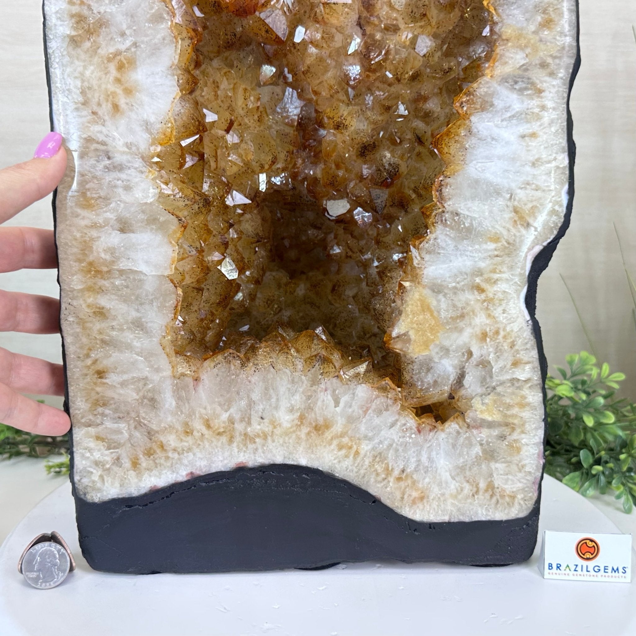 Extra Quality Citrine Cathedral, 66 lbs & 19.2" Tall 5603 - 0401 - Brazil GemsBrazil GemsExtra Quality Citrine Cathedral, 66 lbs & 19.2" Tall 5603 - 0401Cathedrals5603 - 0401