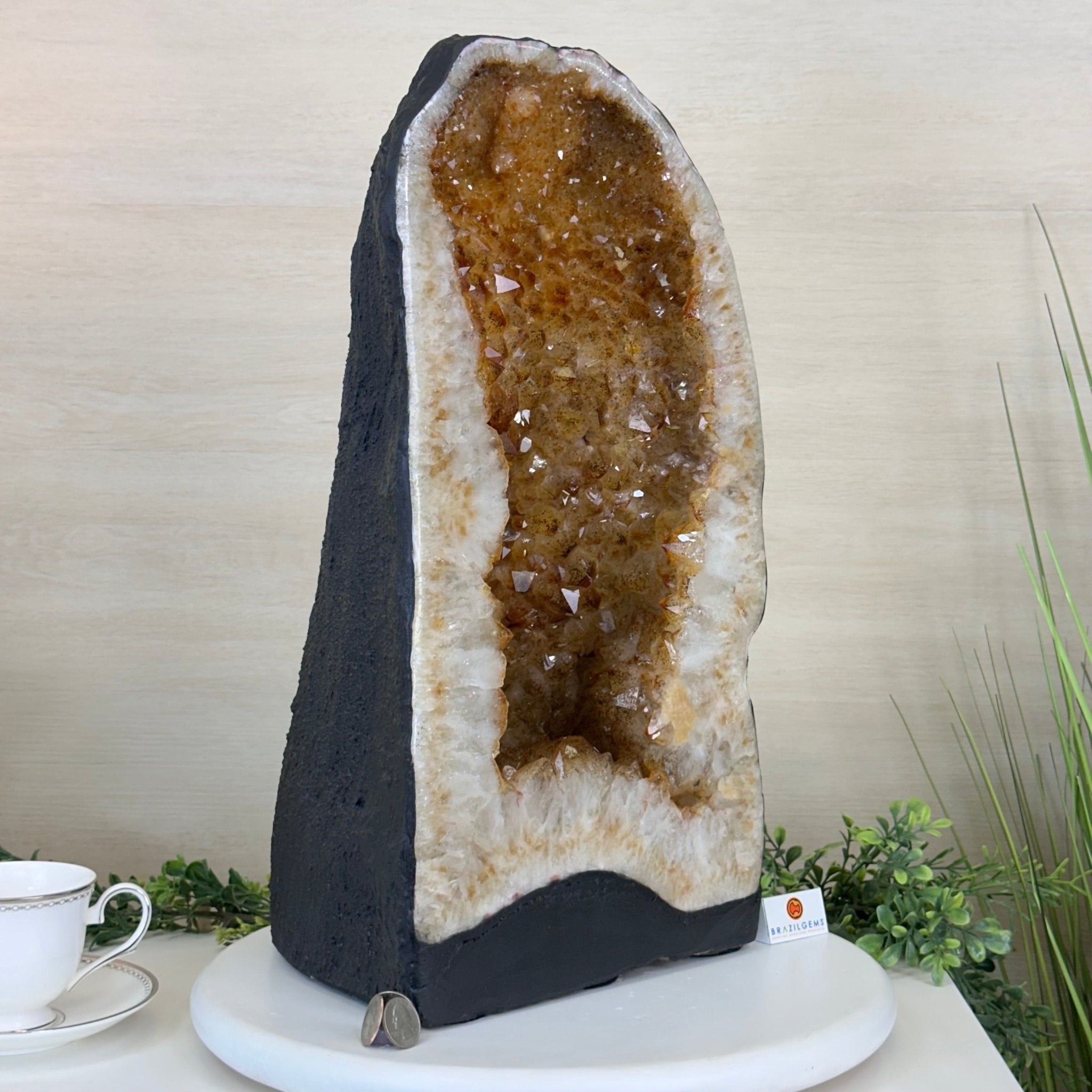 Extra Quality Citrine Cathedral, 66 lbs & 19.2" Tall 5603 - 0401 - Brazil GemsBrazil GemsExtra Quality Citrine Cathedral, 66 lbs & 19.2" Tall 5603 - 0401Cathedrals5603 - 0401