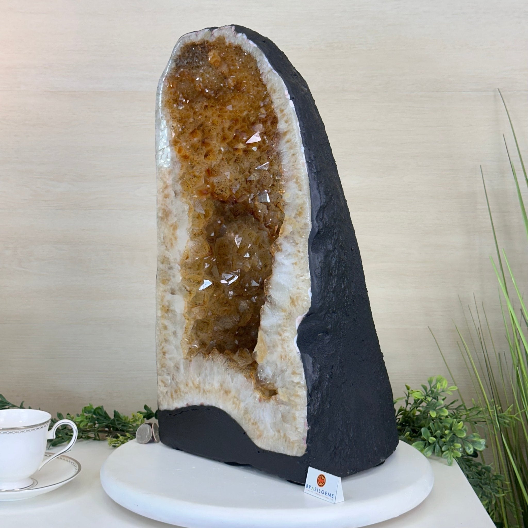 Extra Quality Citrine Cathedral, 66 lbs & 19.2" Tall 5603 - 0401 - Brazil GemsBrazil GemsExtra Quality Citrine Cathedral, 66 lbs & 19.2" Tall 5603 - 0401Cathedrals5603 - 0401