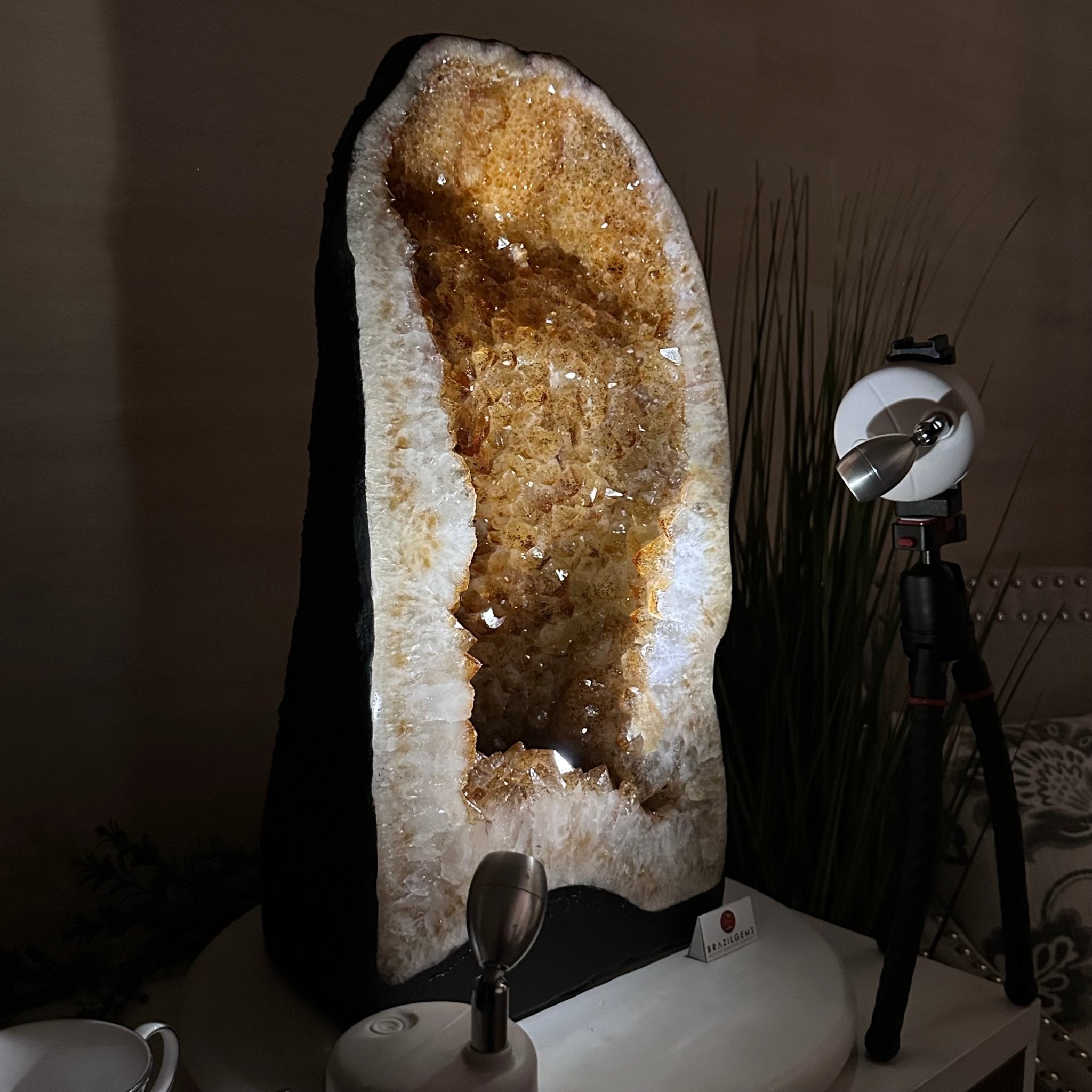 Extra Quality Citrine Cathedral, 66 lbs & 19.2" Tall 5603 - 0401 - Brazil GemsBrazil GemsExtra Quality Citrine Cathedral, 66 lbs & 19.2" Tall 5603 - 0401Cathedrals5603 - 0401