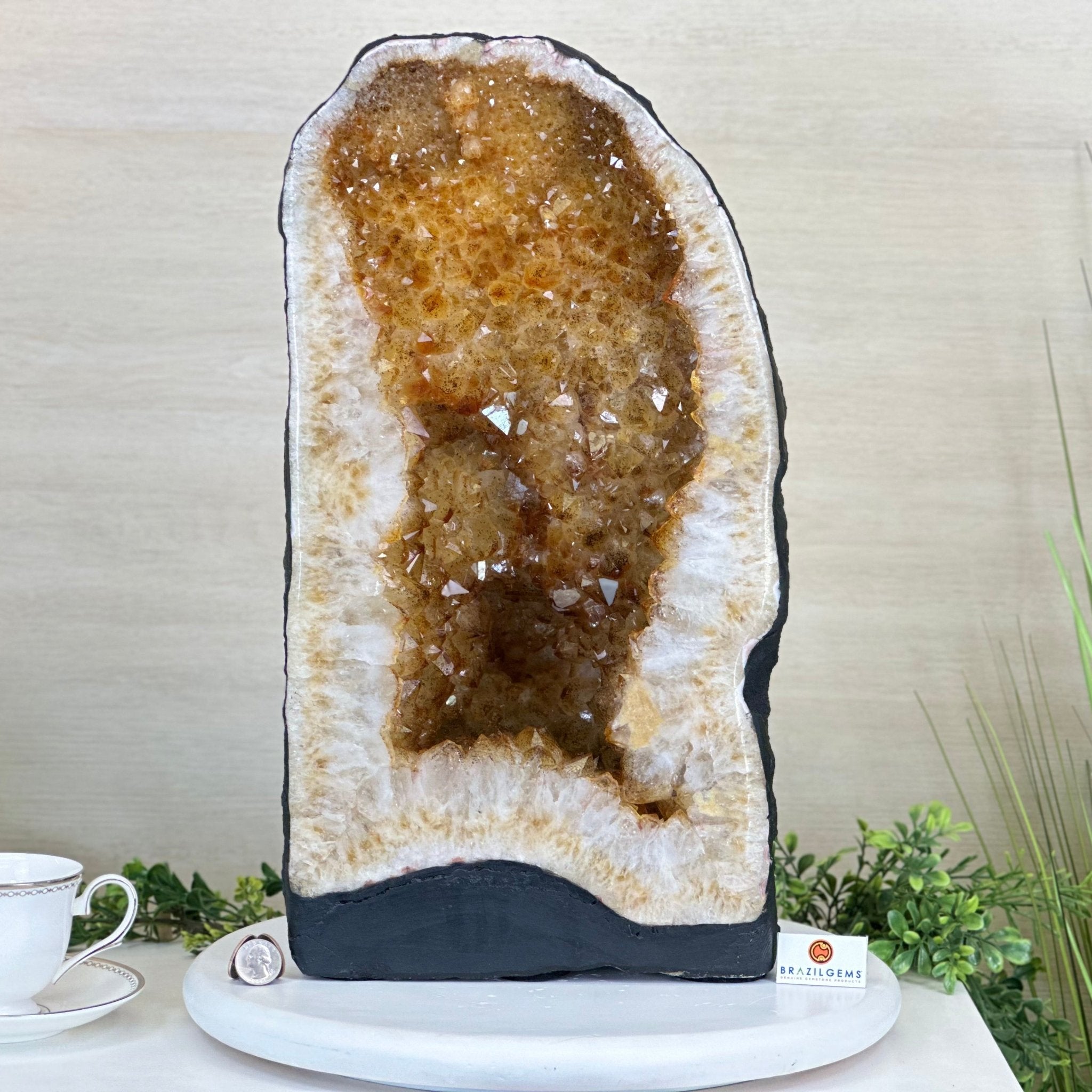 Extra Quality Citrine Cathedral, 66 lbs & 19.2" Tall 5603 - 0401 - Brazil GemsBrazil GemsExtra Quality Citrine Cathedral, 66 lbs & 19.2" Tall 5603 - 0401Cathedrals5603 - 0401