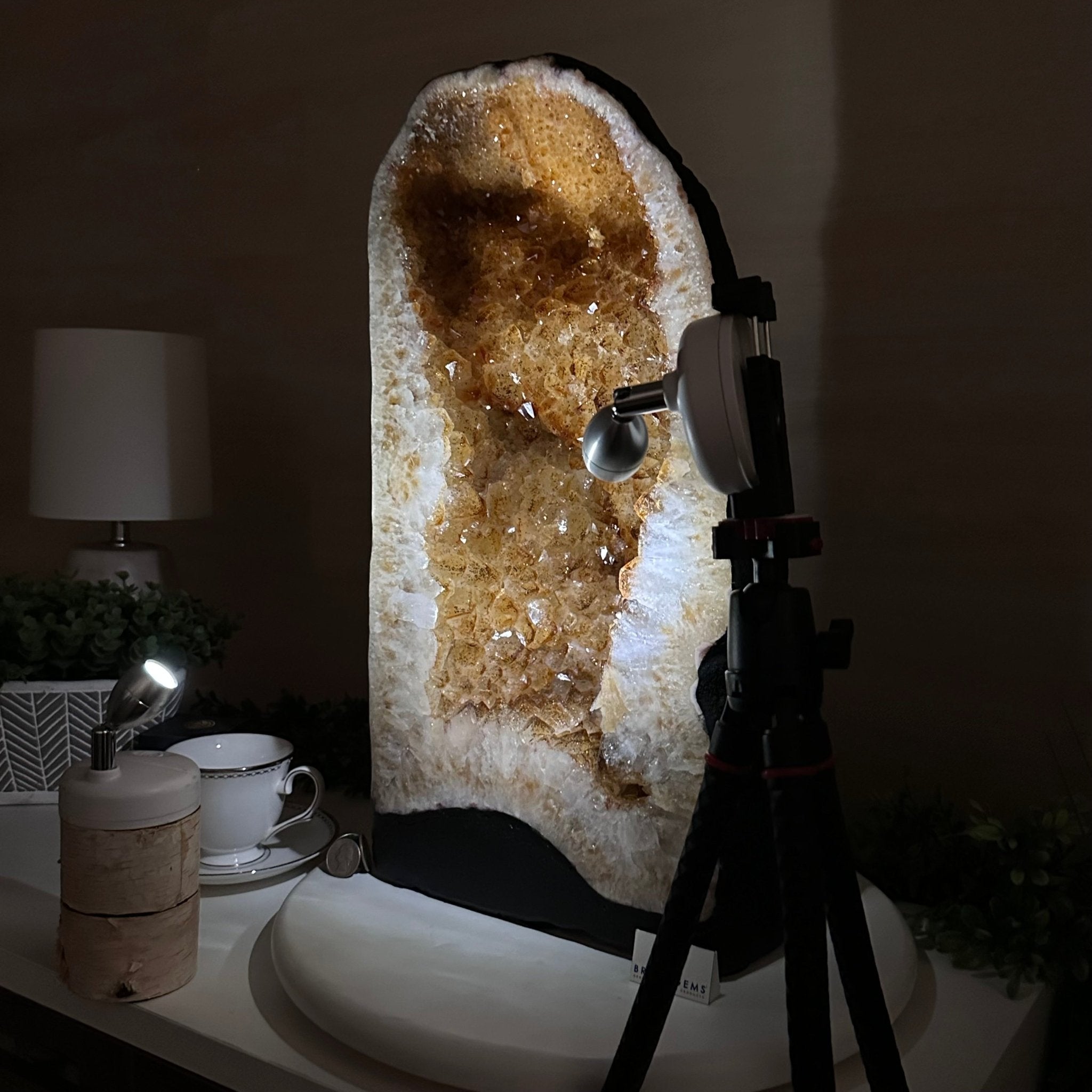 Extra Quality Citrine Cathedral, 66 lbs & 19.2" Tall 5603 - 0401 - Brazil GemsBrazil GemsExtra Quality Citrine Cathedral, 66 lbs & 19.2" Tall 5603 - 0401Cathedrals5603 - 0401