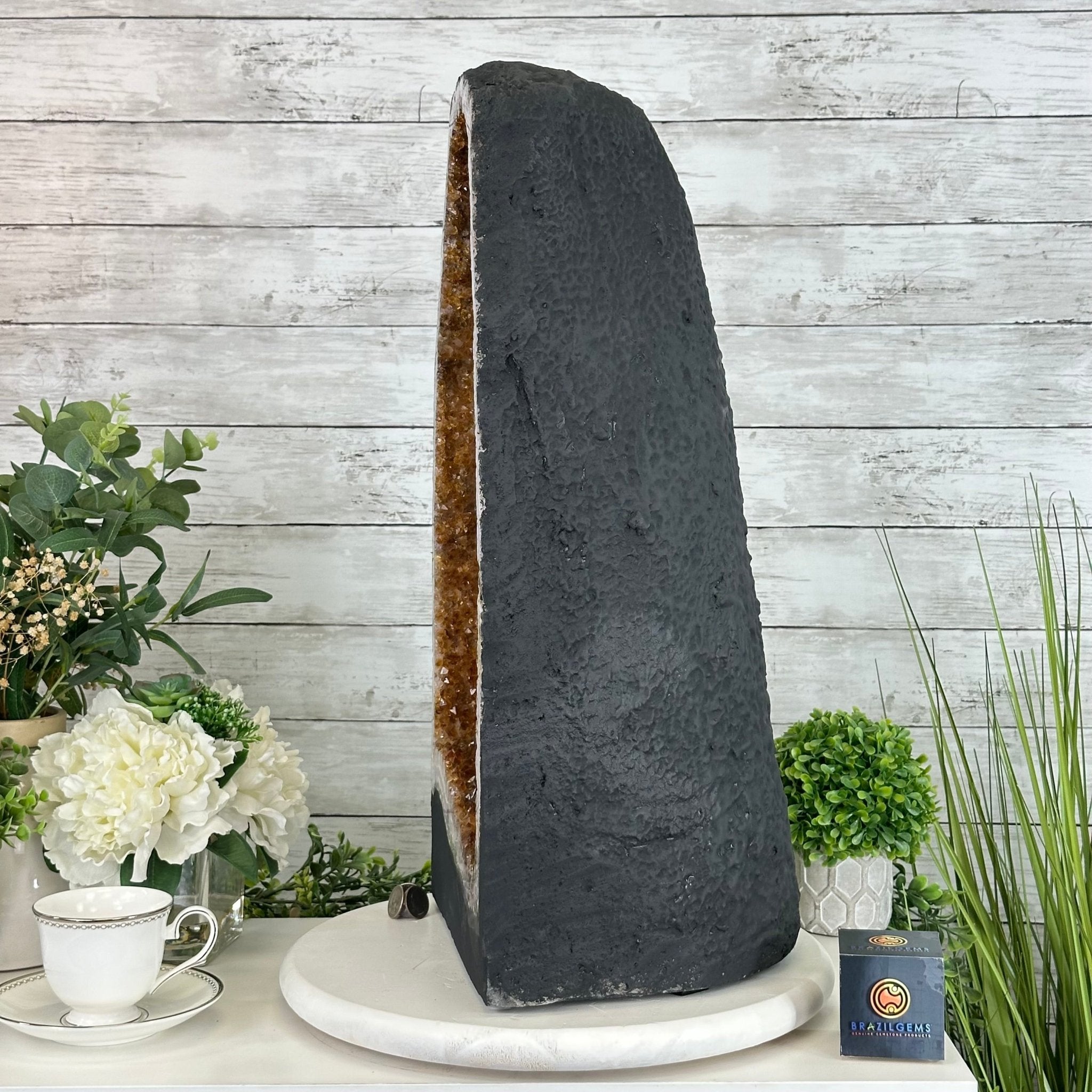 Extra Quality Citrine Cathedral, 72.3 lbs & 23.5" Tall #5603-0300 by Brazil Gems® - Brazil GemsBrazil GemsExtra Quality Citrine Cathedral, 72.3 lbs & 23.5" Tall #5603-0300 by Brazil Gems®Cathedrals5603-0300