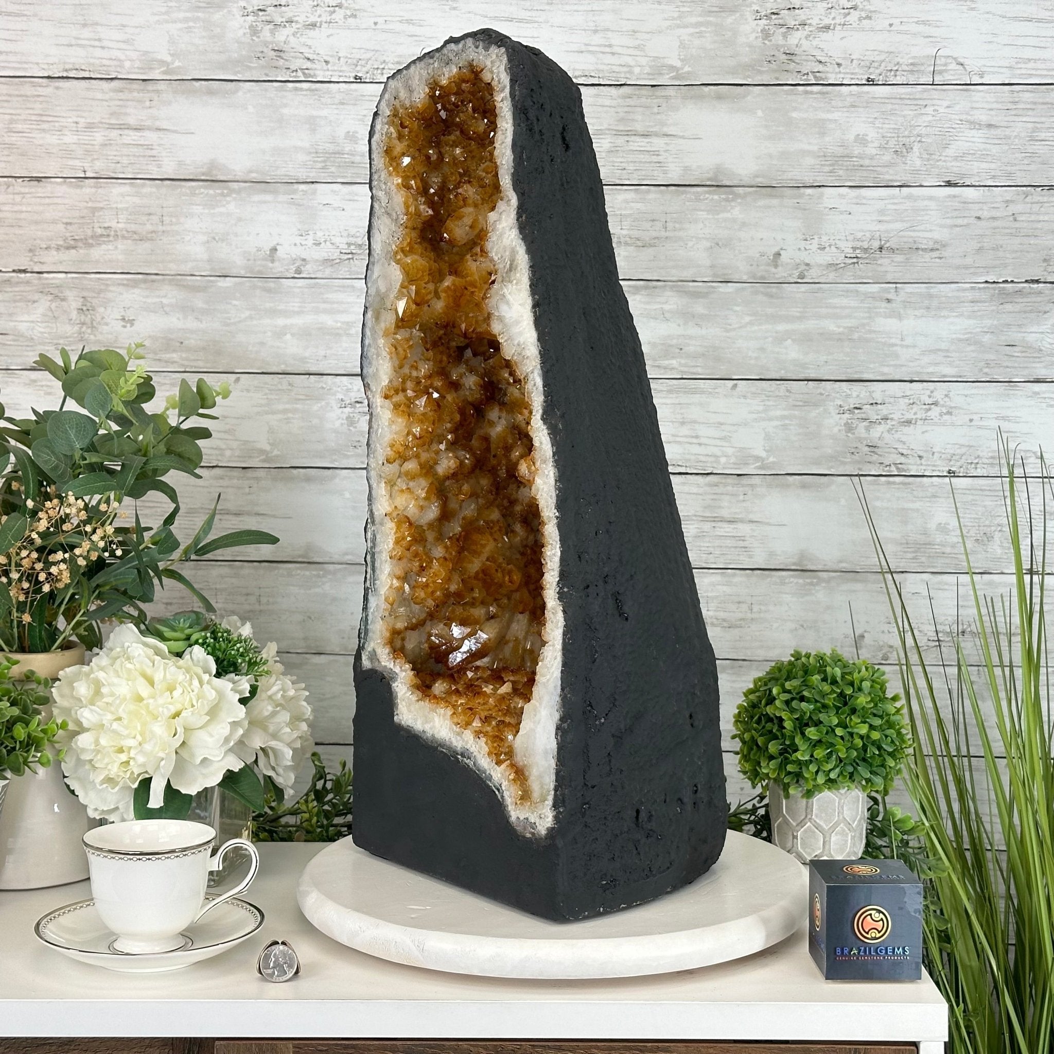 Extra Quality Citrine Cathedral, 72.5 lbs & 23.3" Tall #5603-0301 by Brazil Gems® - Brazil GemsBrazil GemsExtra Quality Citrine Cathedral, 72.5 lbs & 23.3" Tall #5603-0301 by Brazil Gems®Cathedrals5603-0301