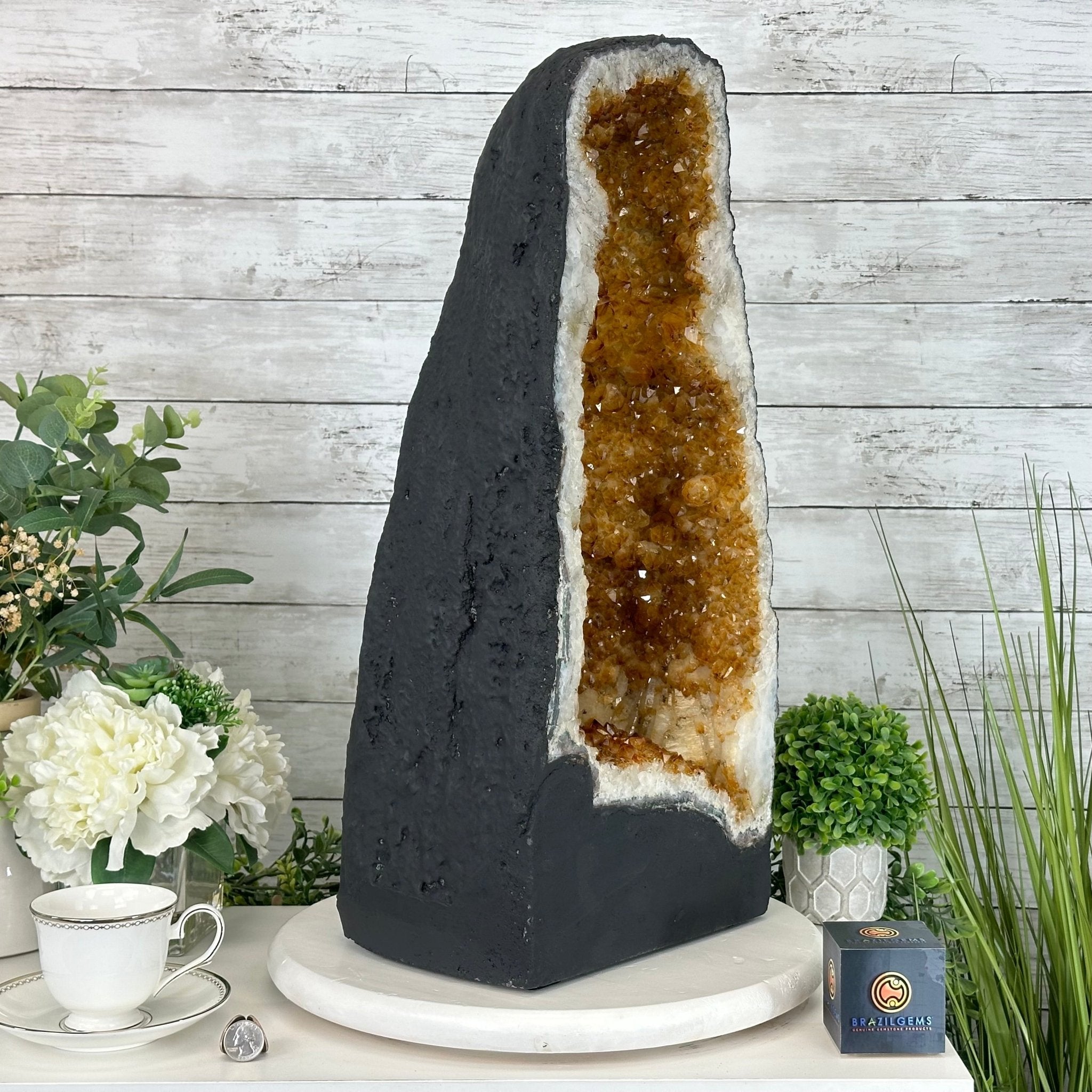 Extra Quality Citrine Cathedral, 72.5 lbs & 23.3" Tall #5603-0301 by Brazil Gems® - Brazil GemsBrazil GemsExtra Quality Citrine Cathedral, 72.5 lbs & 23.3" Tall #5603-0301 by Brazil Gems®Cathedrals5603-0301