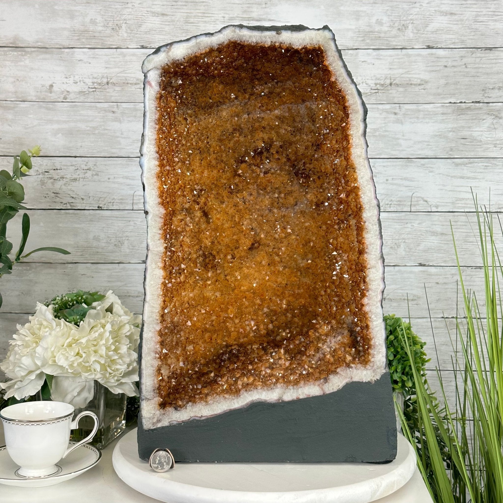 Extra Quality Citrine Cathedral, 81.6 lbs & 20" tall, Model #5603-0279 by Brazil Gems - Brazil GemsBrazil GemsExtra Quality Citrine Cathedral, 81.6 lbs & 20" tall, Model #5603-0279 by Brazil GemsCathedrals5603-0279