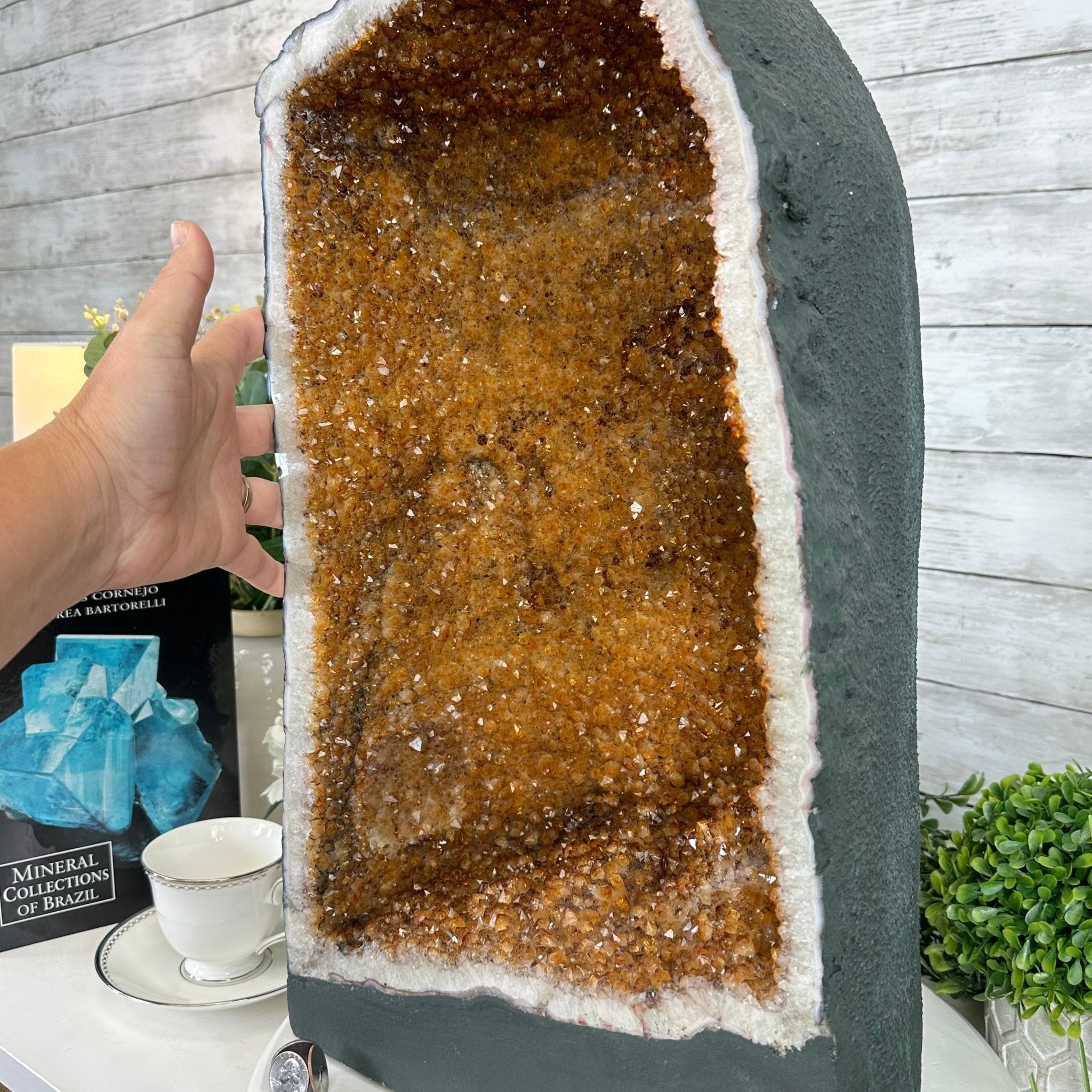 Extra Quality Citrine Cathedral, 81.6 lbs & 20" tall, Model #5603-0279 by Brazil Gems - Brazil GemsBrazil GemsExtra Quality Citrine Cathedral, 81.6 lbs & 20" tall, Model #5603-0279 by Brazil GemsCathedrals5603-0279