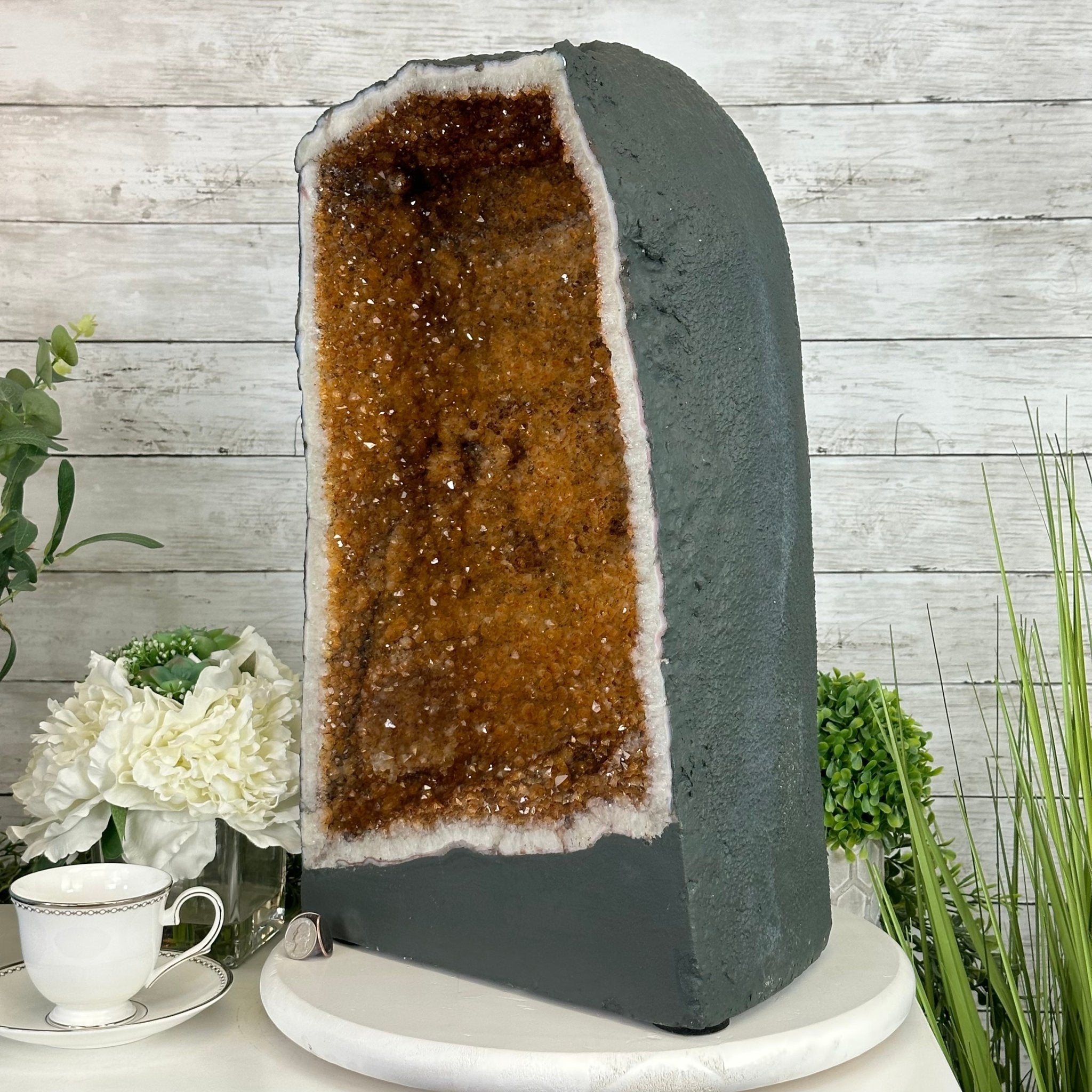 Extra Quality Citrine Cathedral, 81.6 lbs & 20" tall, Model #5603-0279 by Brazil Gems - Brazil GemsBrazil GemsExtra Quality Citrine Cathedral, 81.6 lbs & 20" tall, Model #5603-0279 by Brazil GemsCathedrals5603-0279